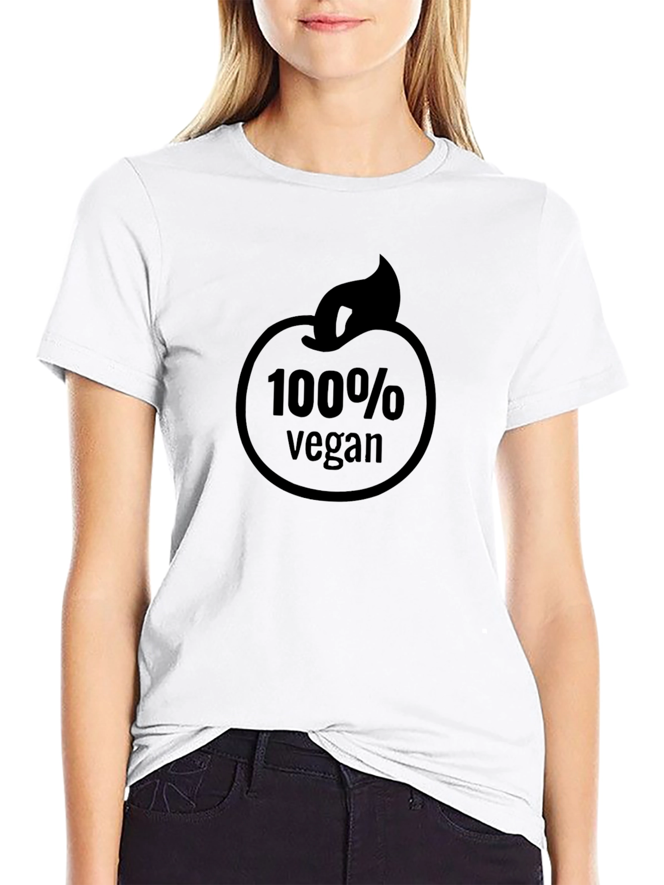 100% Vegan Black Graphic Tee - Unisex Fit