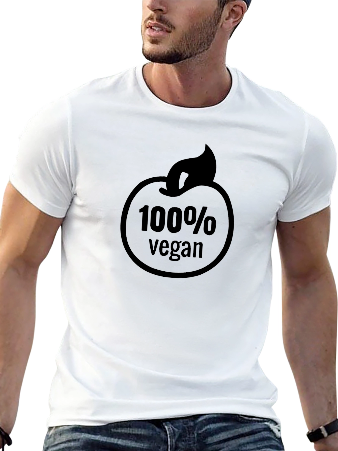 100% Vegan Black Graphic Tee - Unisex Fit