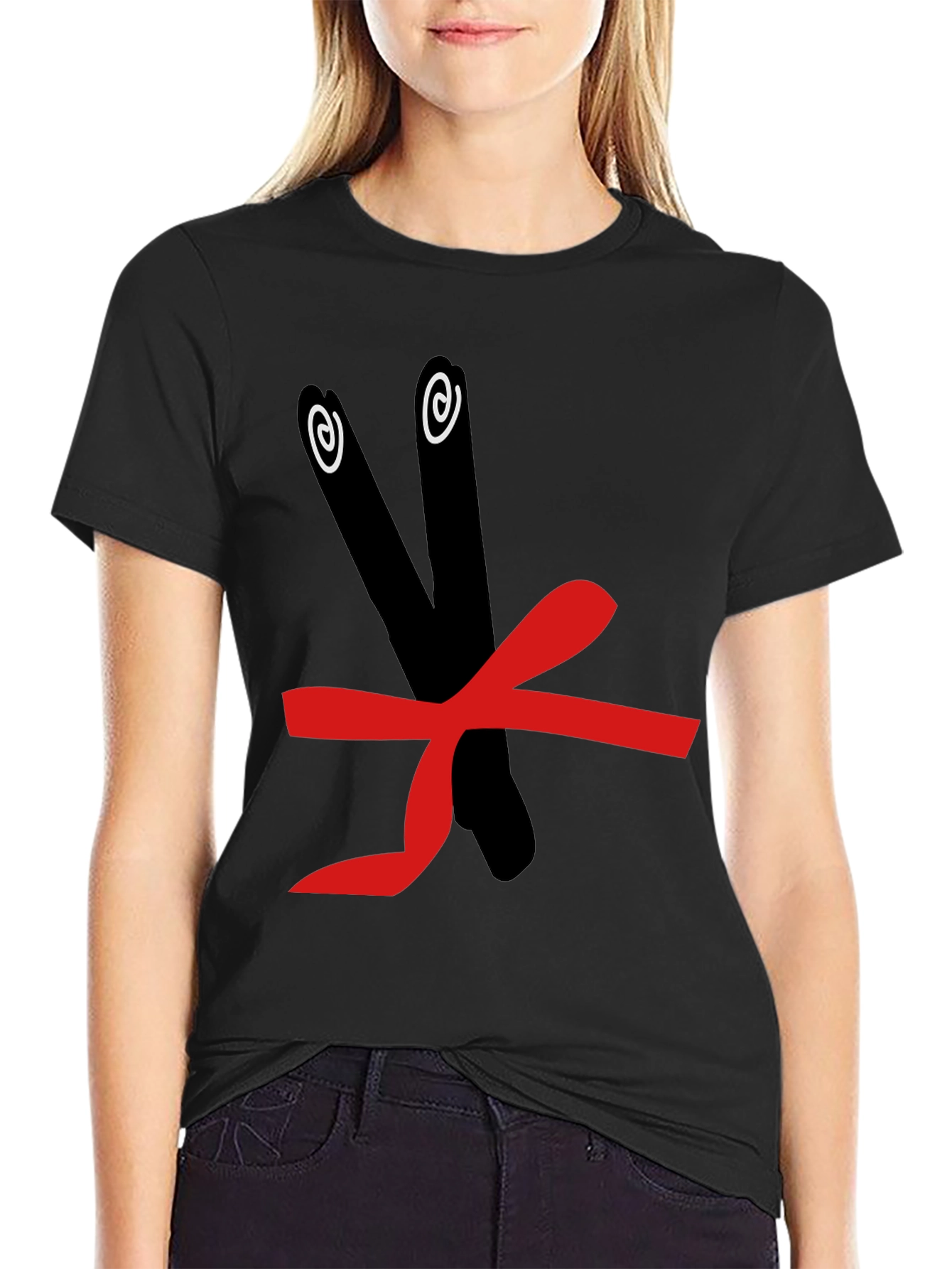 Novelty Chopsticks Graphic T-Shirt
