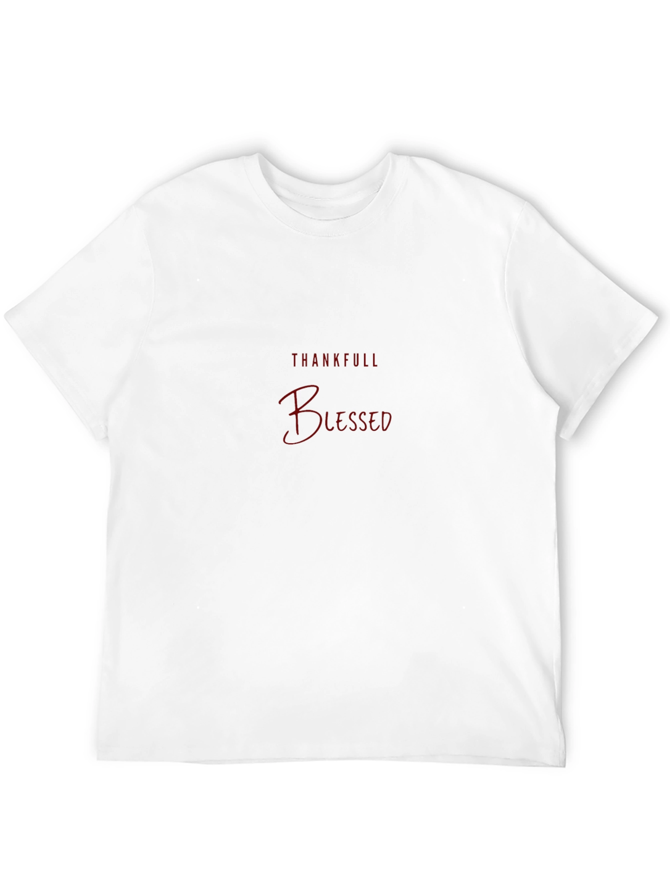 Thankful Blessed Black Tee
