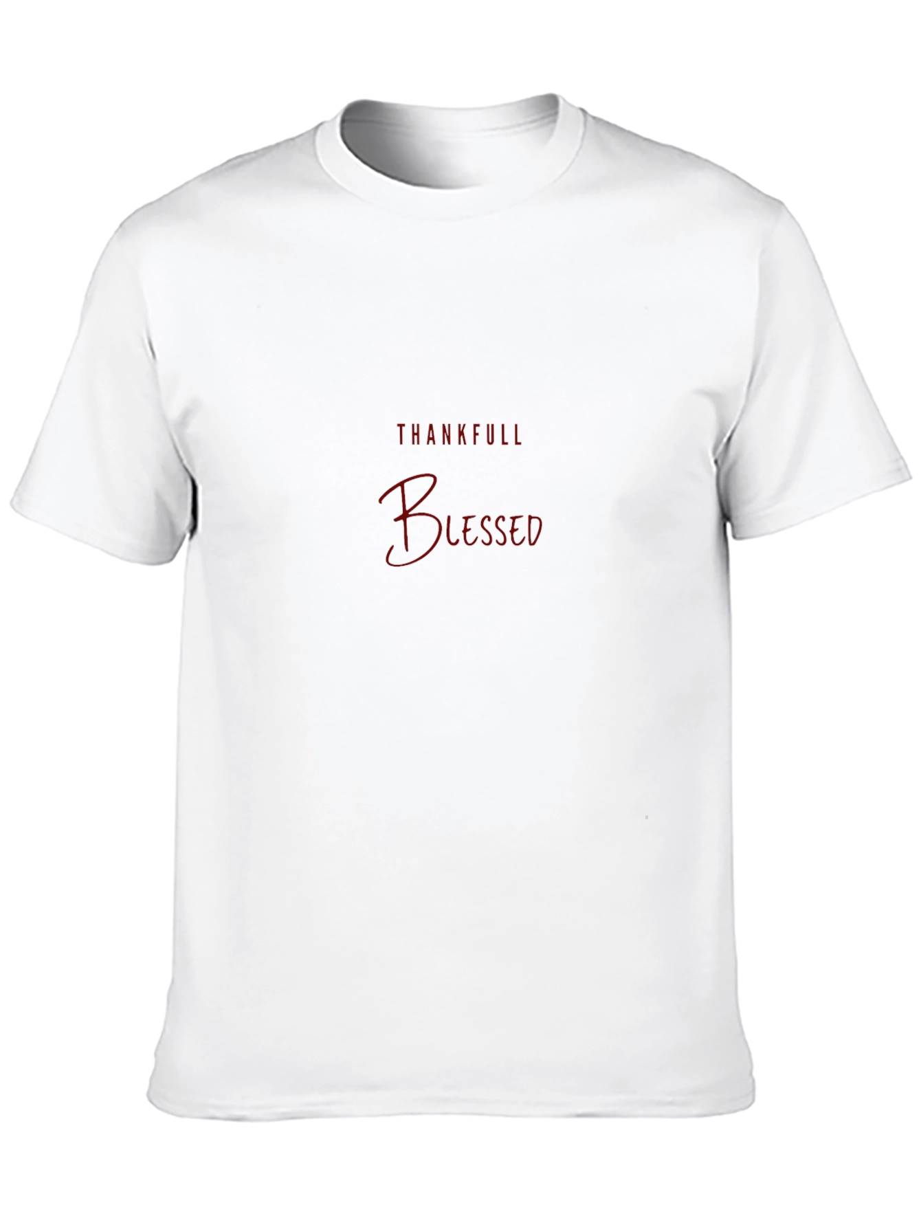 Thankful Blessed Black Tee