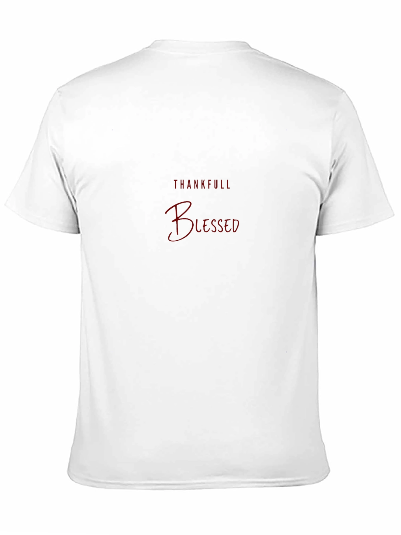 Thankful Blessed Black Tee