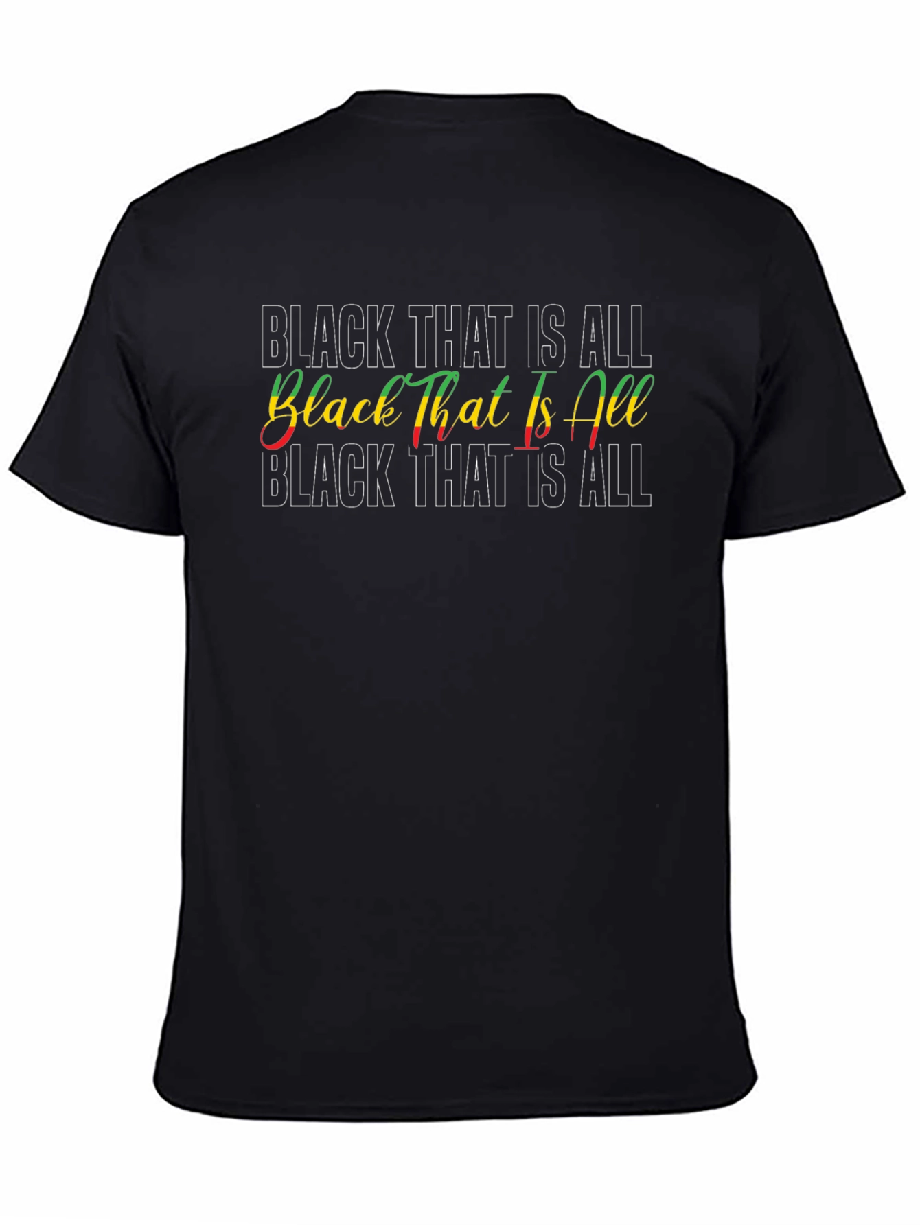 Black That is All Graphic Tee