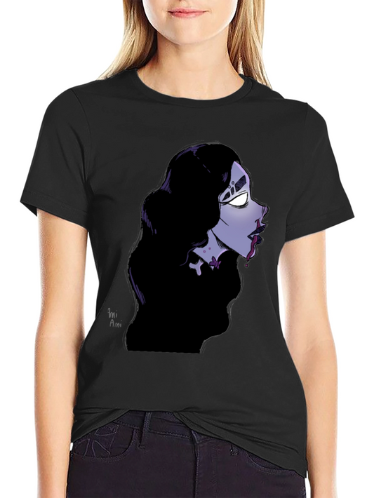Gothic Vampire Graphic Tee - Unisex Black T-Shirt