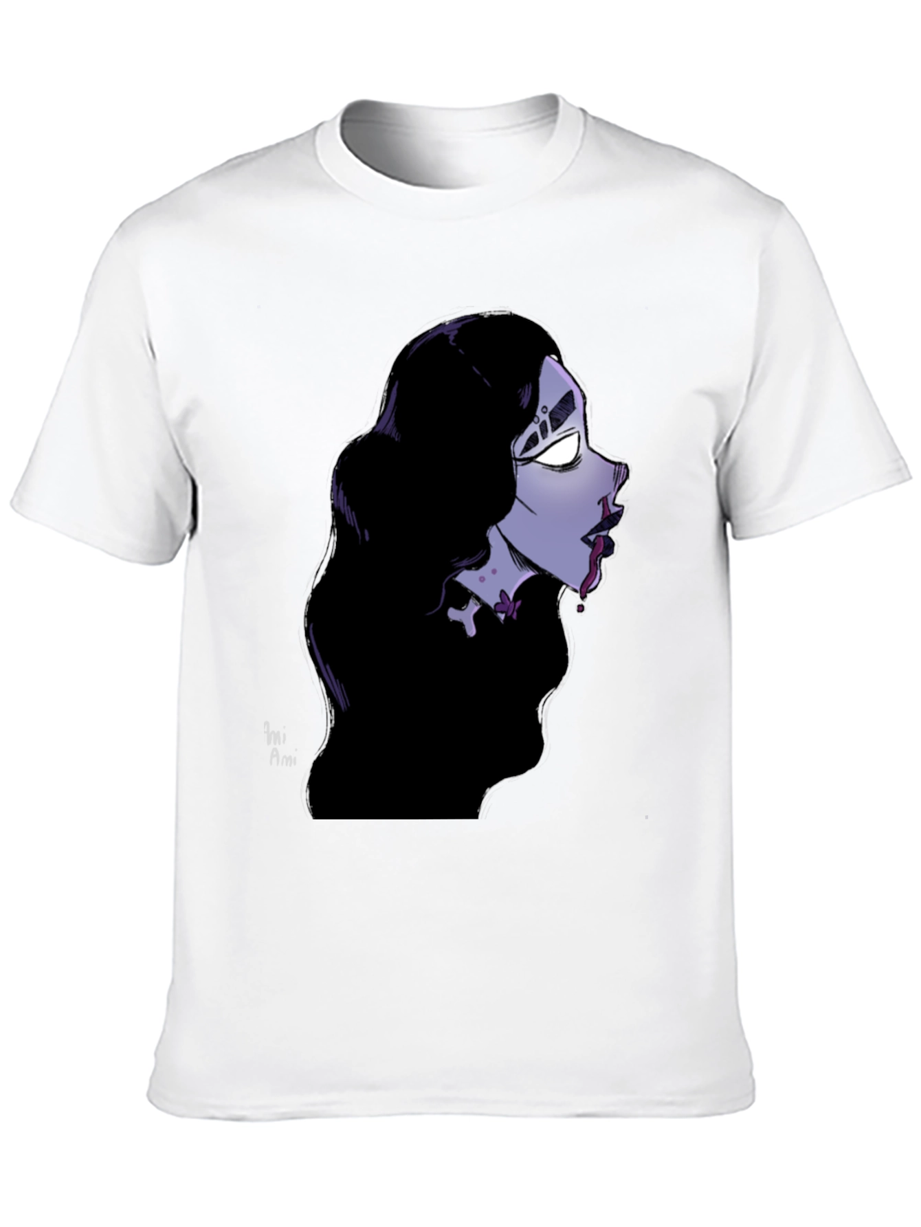 Gothic Vampire Graphic Tee - Unisex Black T-Shirt