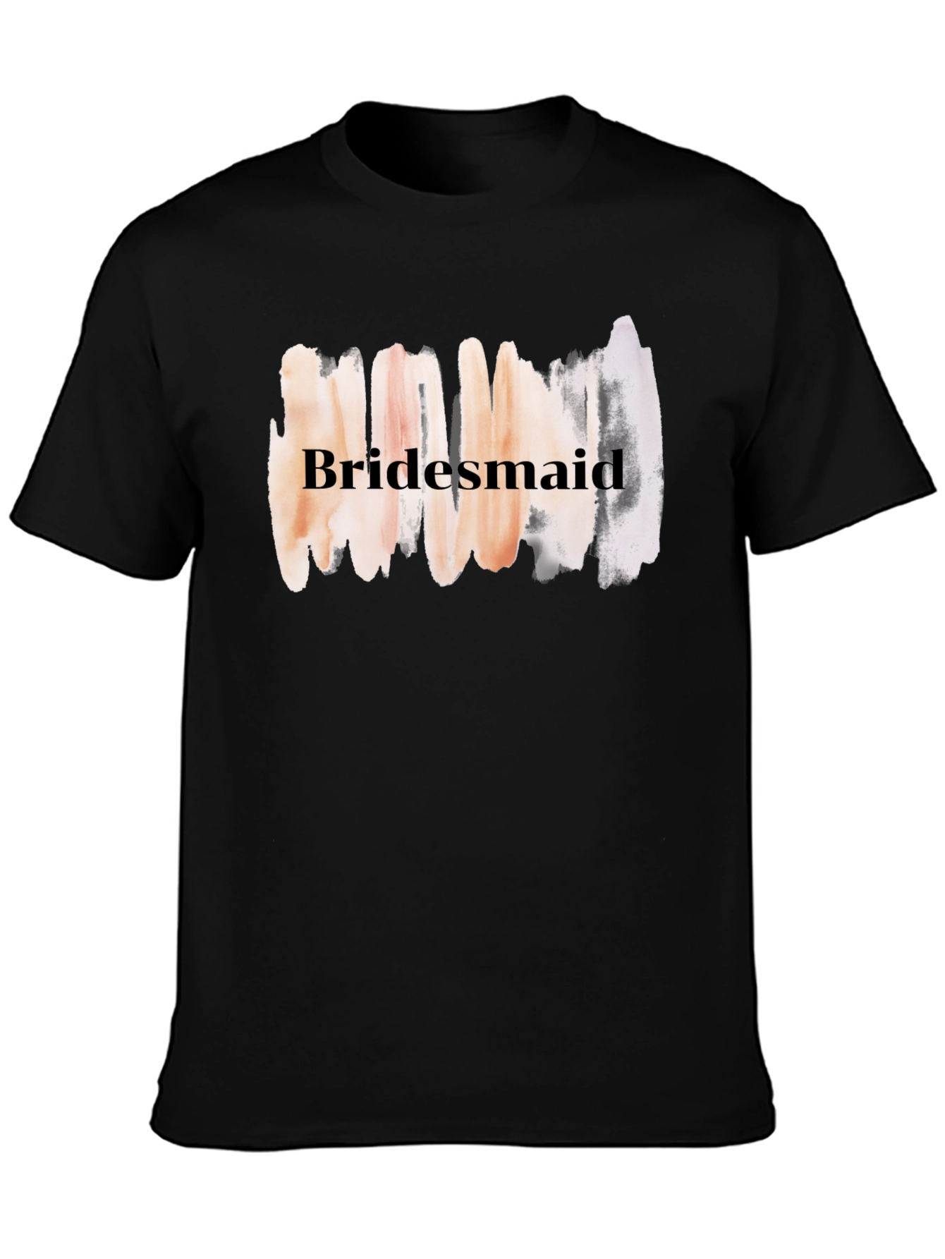 Bridesmaid Brushstroke Graphic T-Shirt