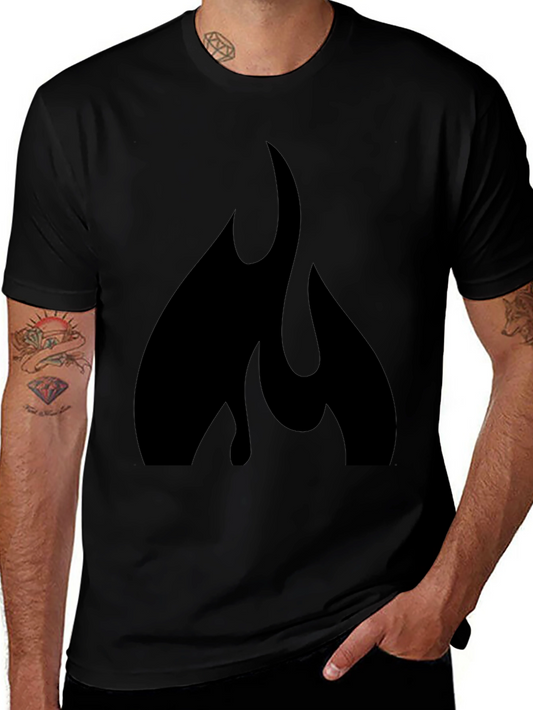Black Flame Graphic Tee - Bold Style