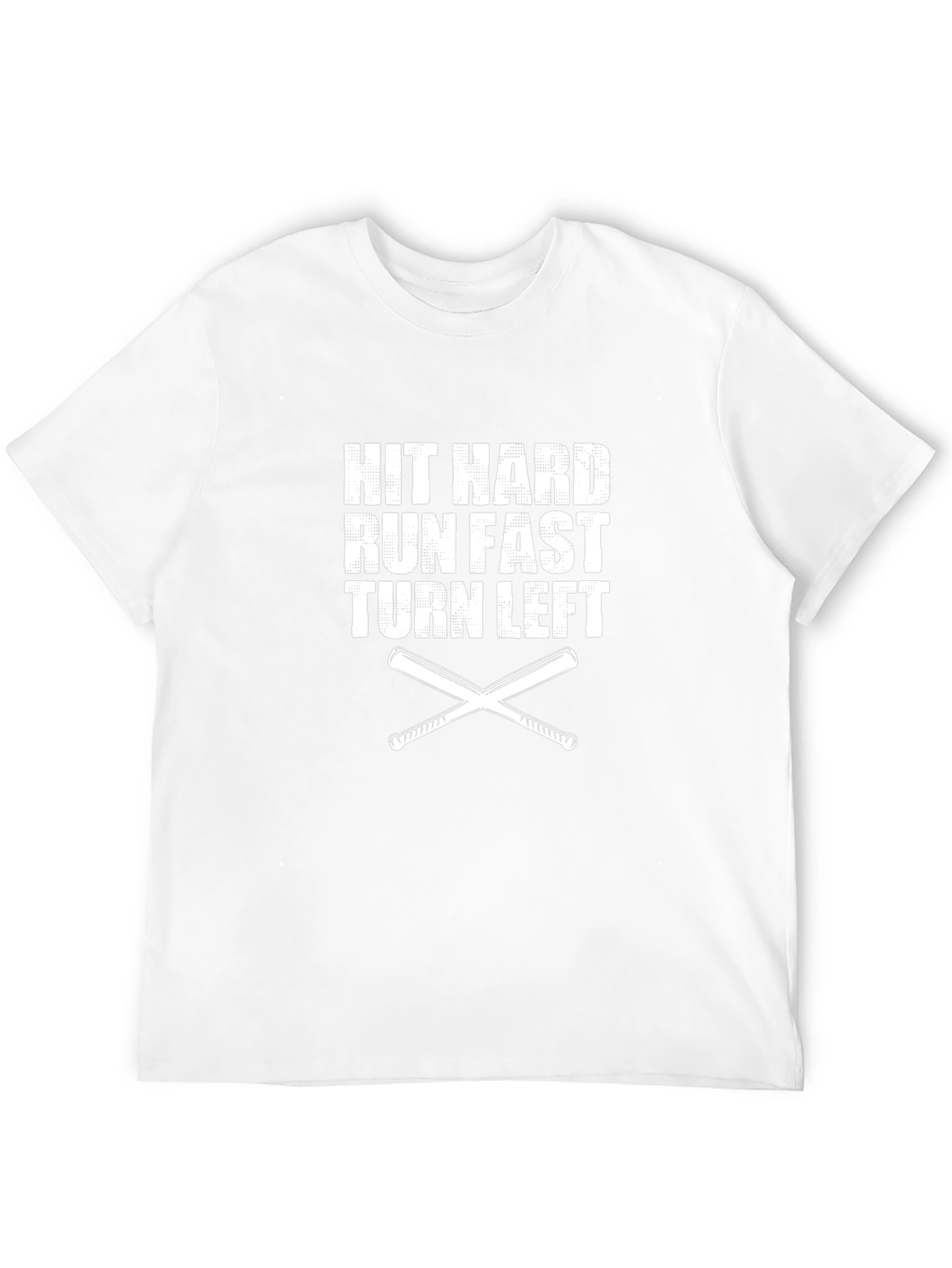 Hit Hard Run Fast Baseball T-Shirt