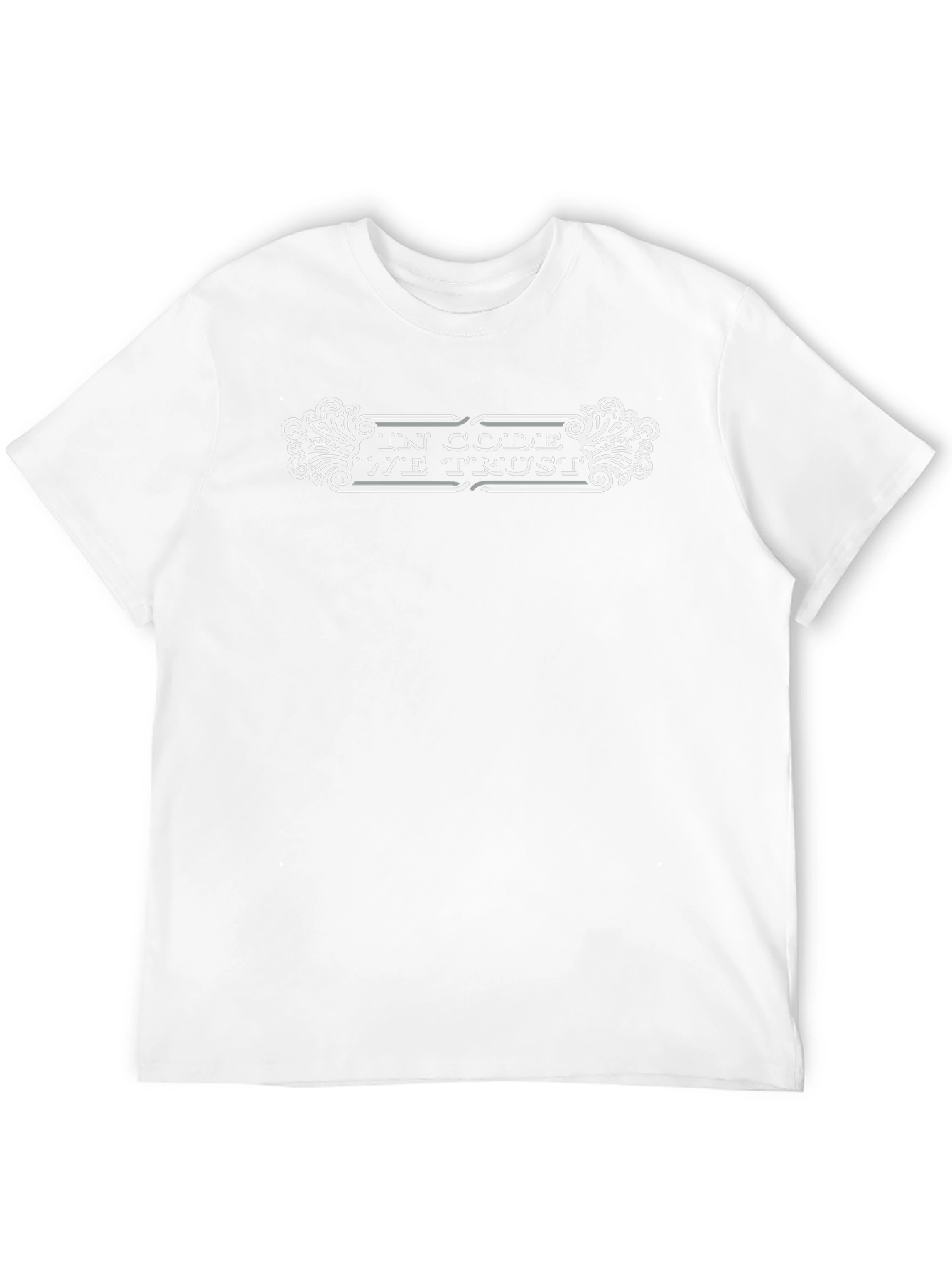 In Code We Trust Black Graphic Tee