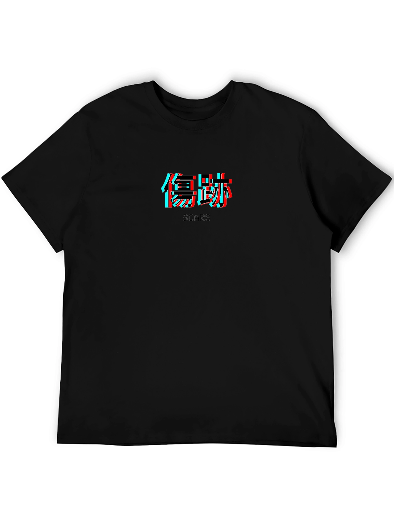 Mens Graphic T-Shirt - Scars Kanji Text