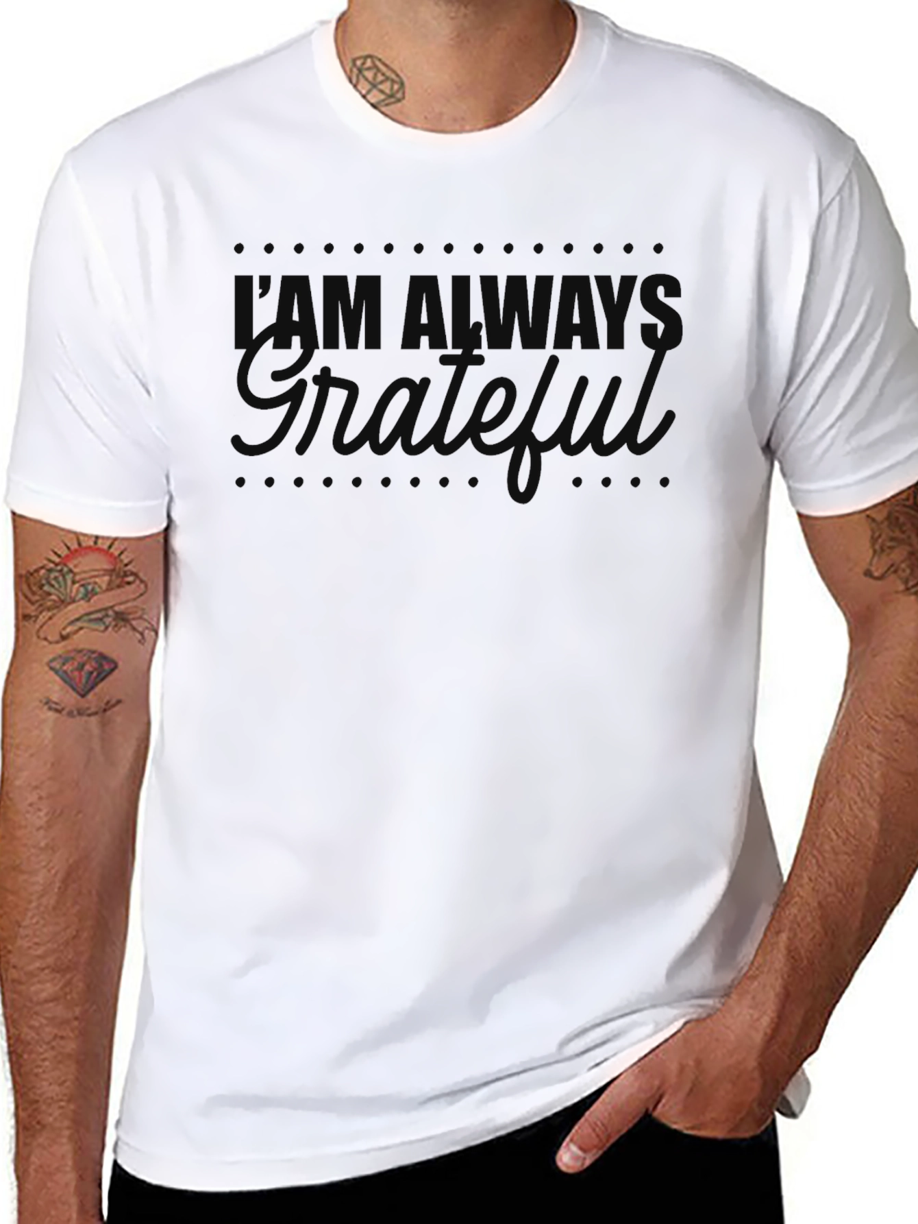 Grateful Black Crew Neck T-Shirt