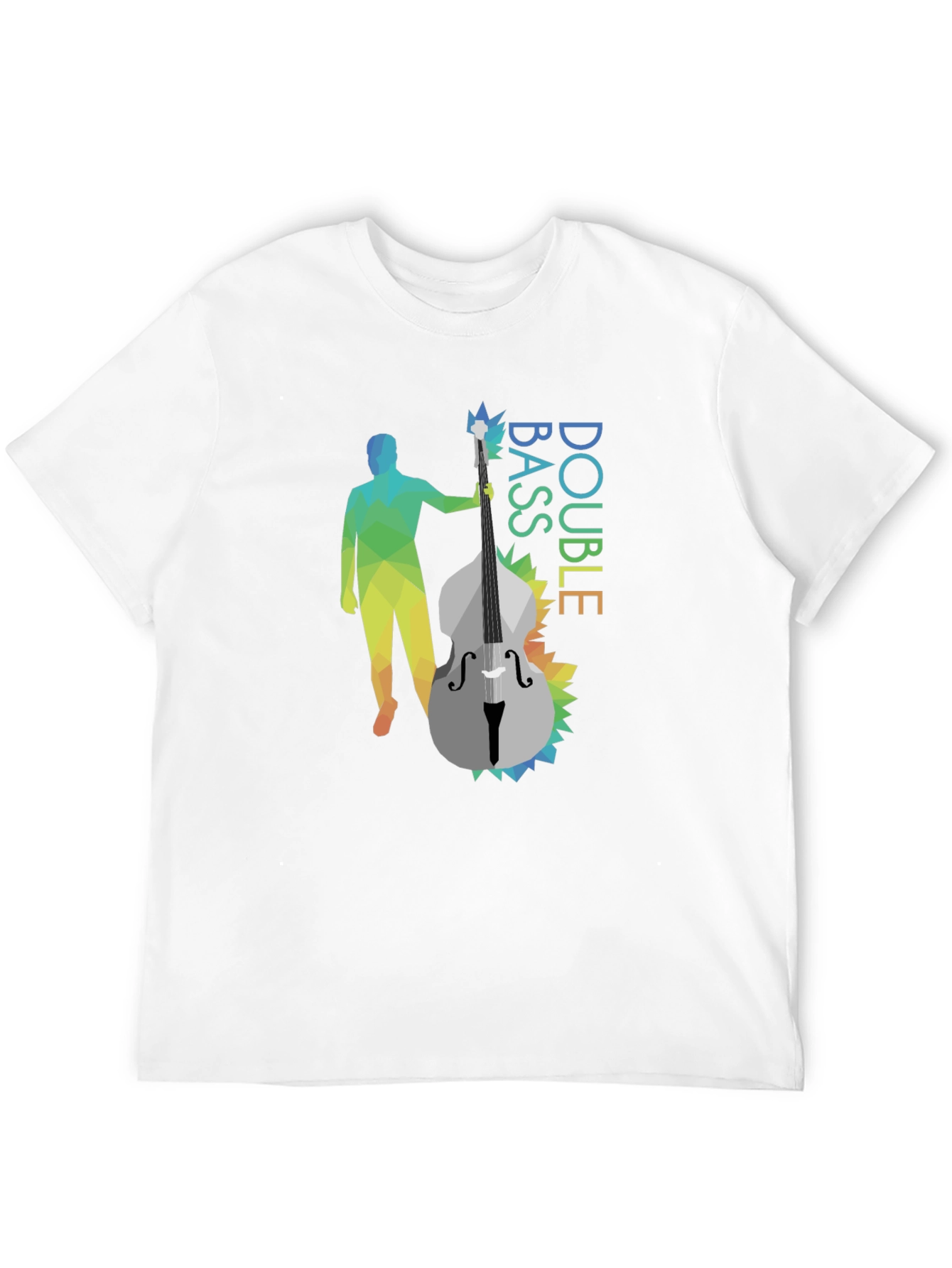 Double Bass Player Graphic Tee - Black