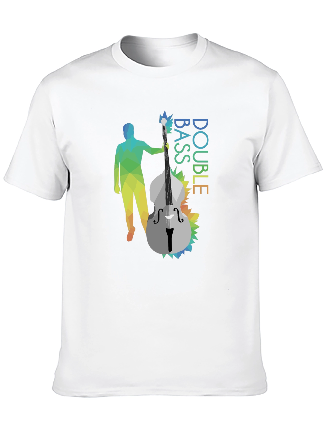 Double Bass Player Graphic Tee - Black