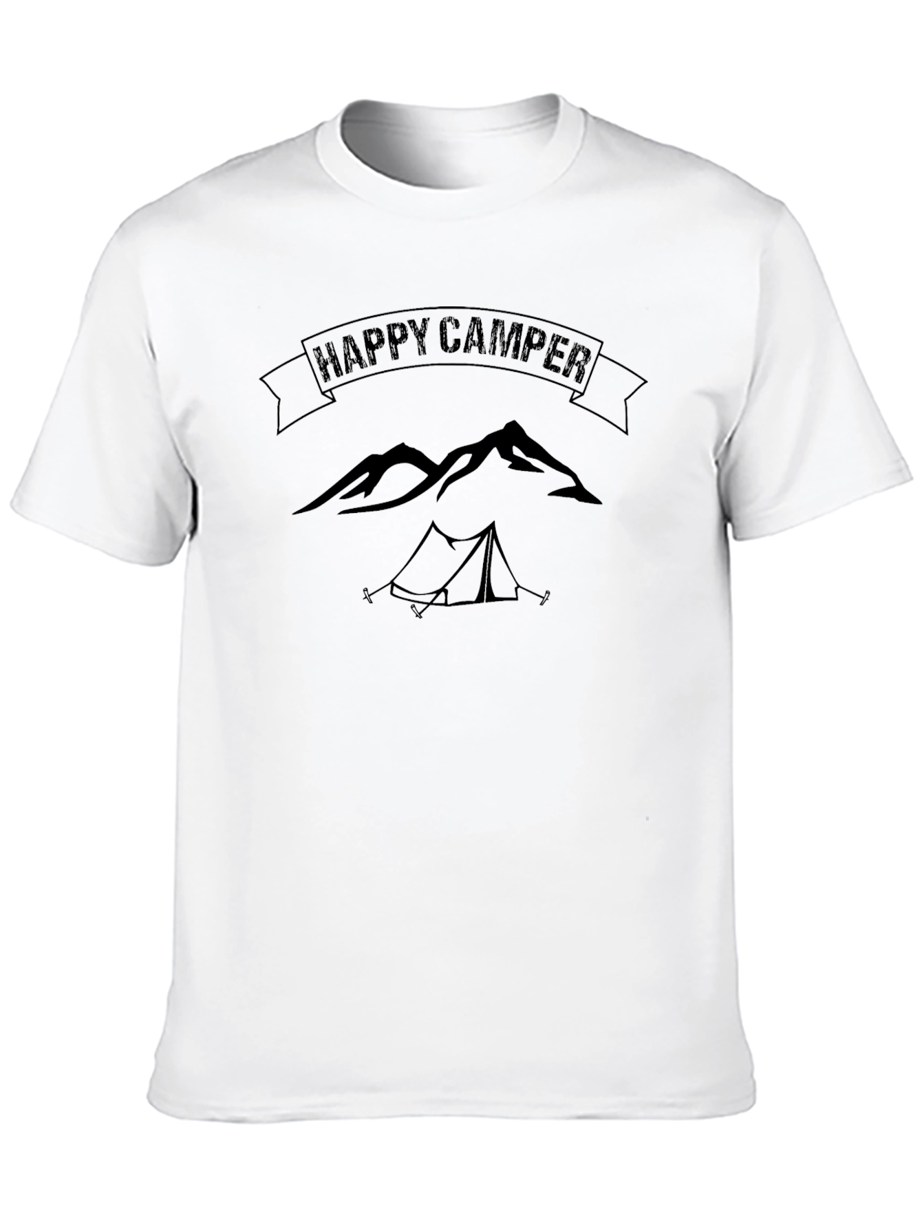 Happy Camper Graphic T-Shirt - Outdoor Adventure Tee