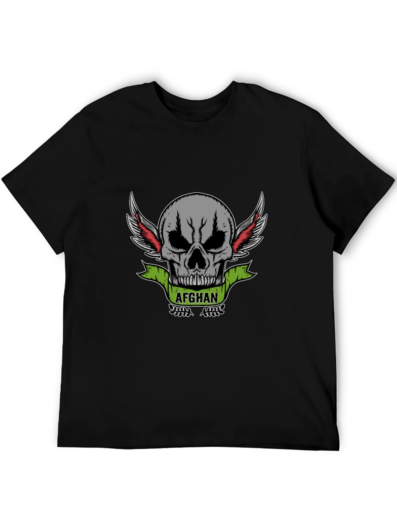 Afghan Skull Graphic T-Shirt