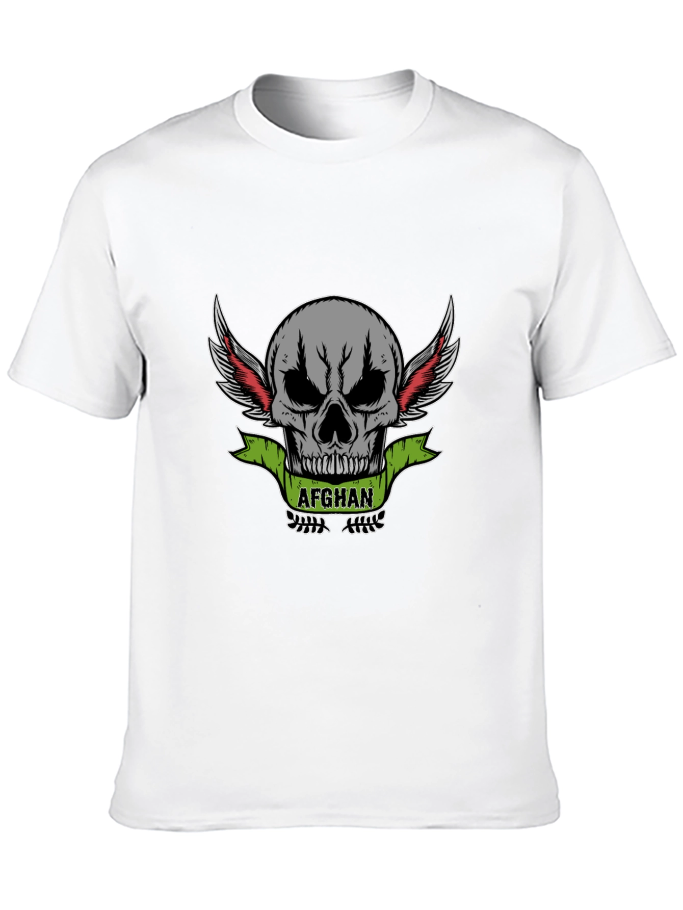 Afghan Skull Graphic T-Shirt