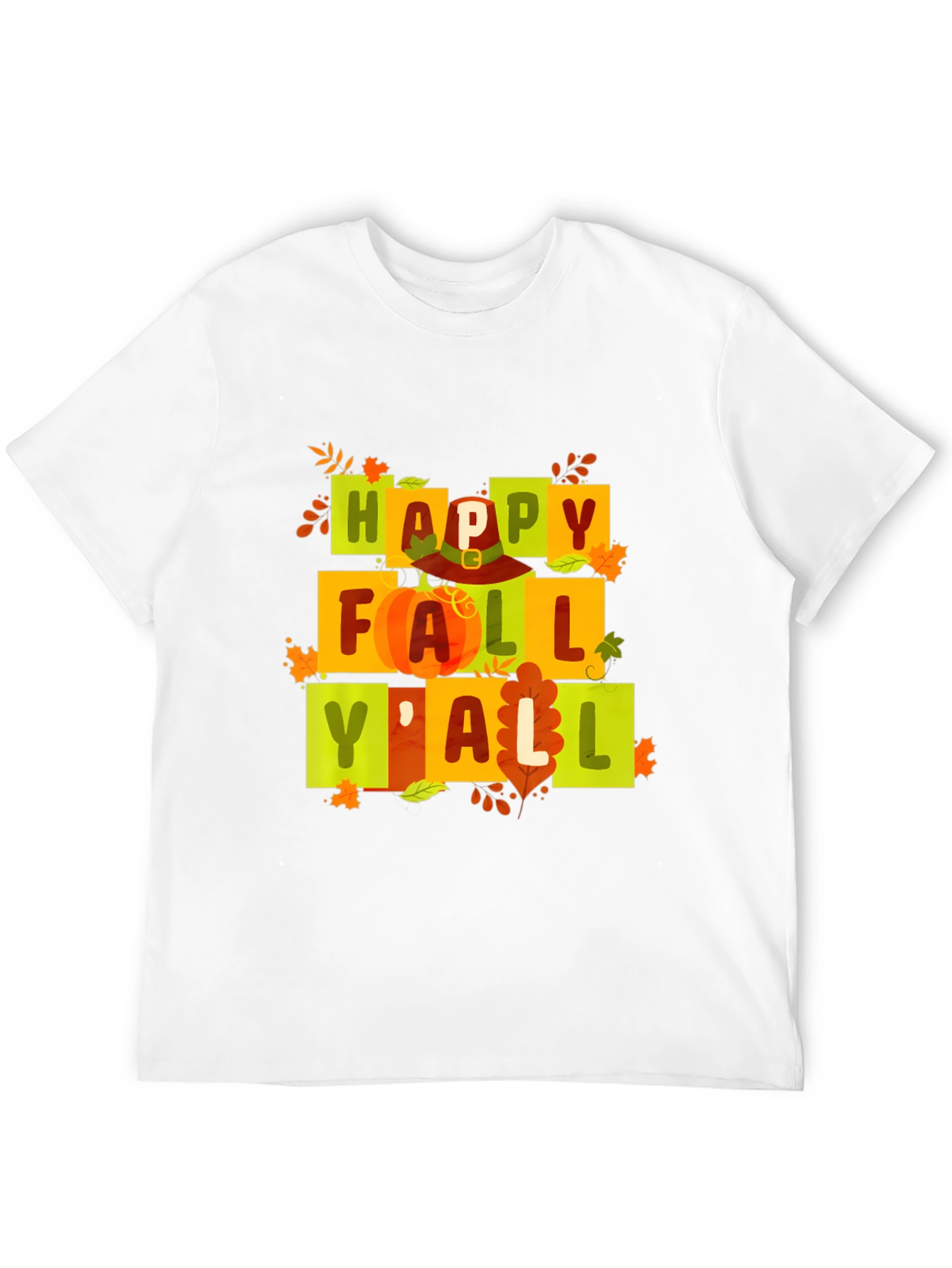 Happy Fall Yall Graphic Tee - Autumn Vibes