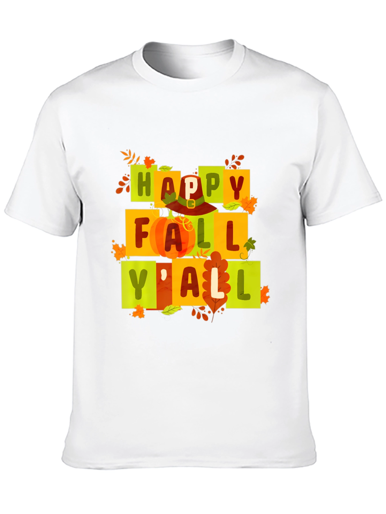 Happy Fall Yall Graphic Tee - Autumn Vibes