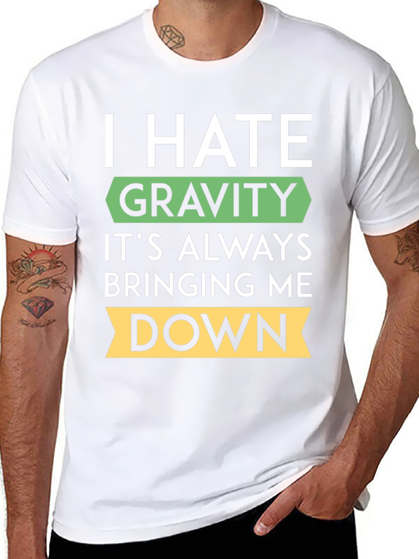 I Hate Gravity T-Shirt - Funny Physics Tee