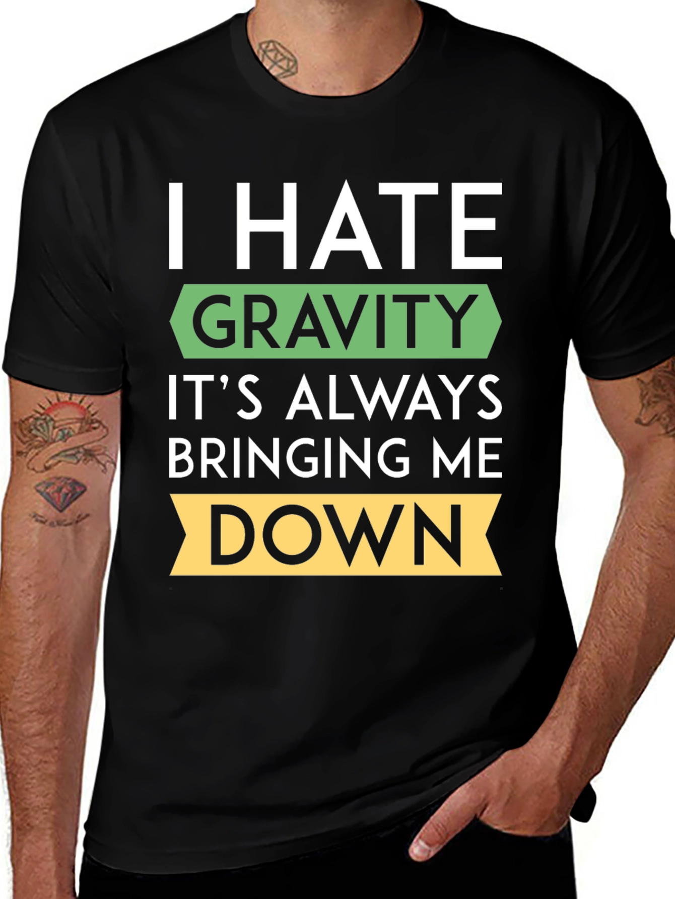 I Hate Gravity T-Shirt - Funny Physics Tee