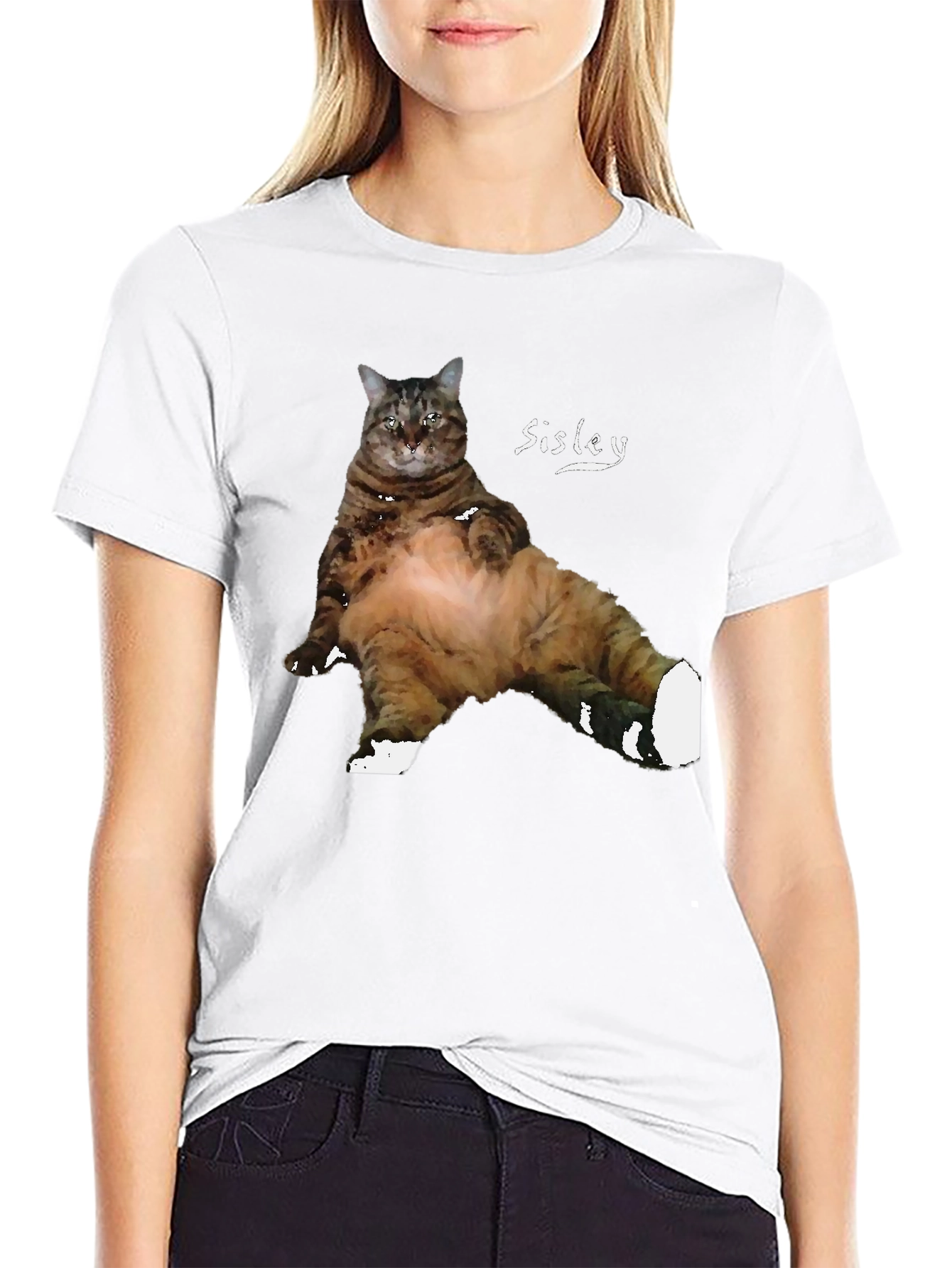 Funny Cat T-Shirt - Sisley Cat Design