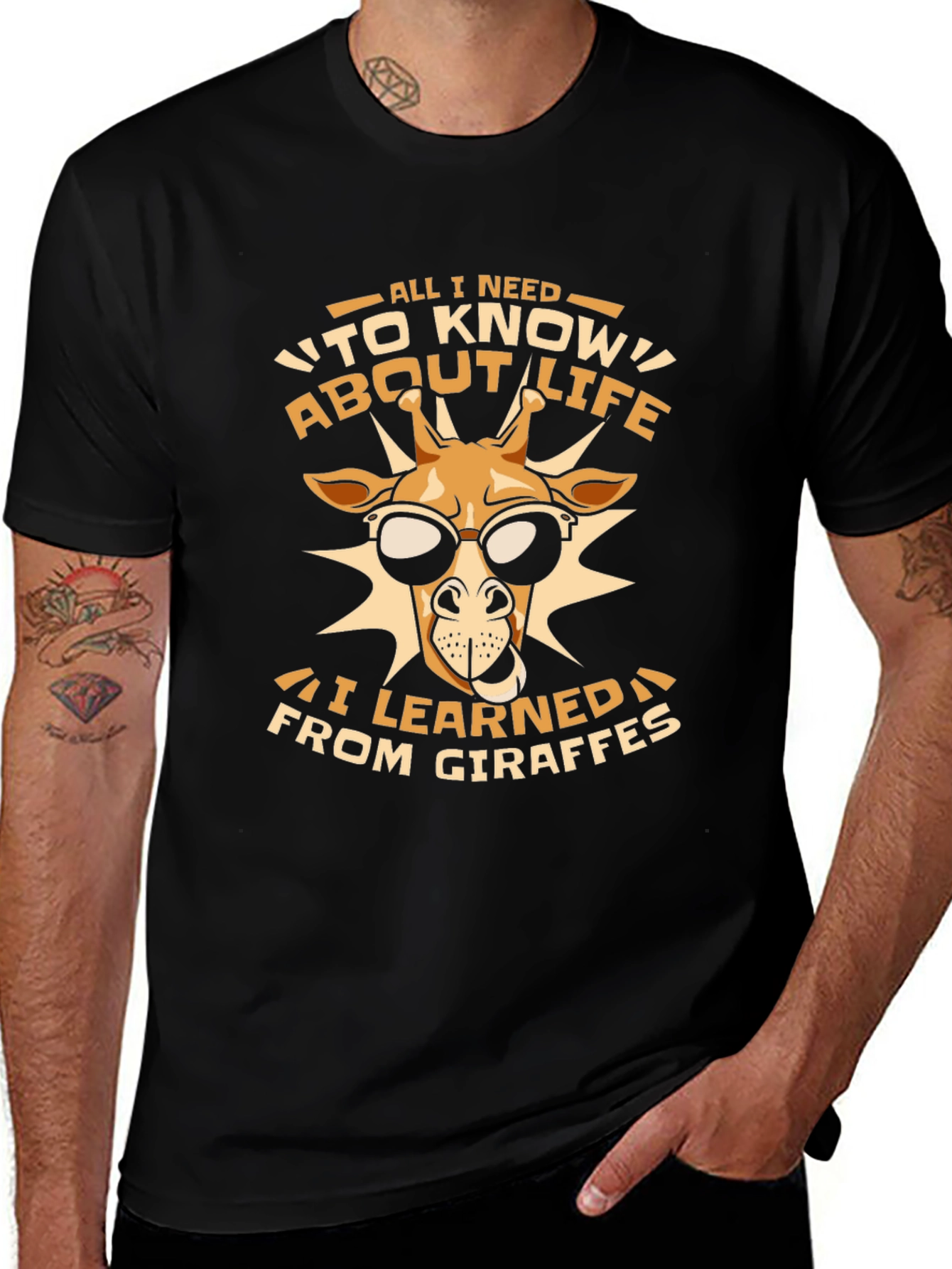 Giraffe Life Lesson Graphic Tee