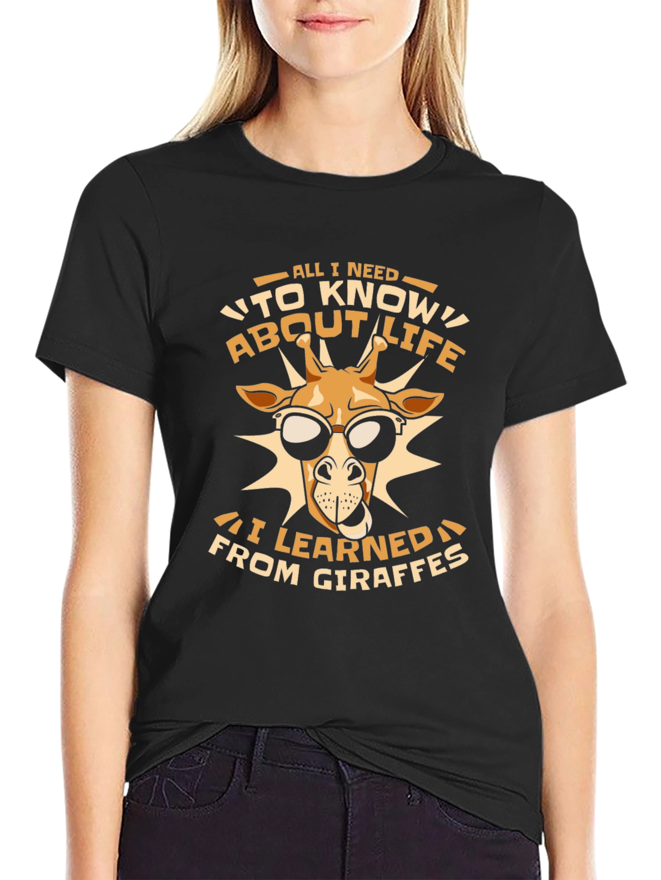Giraffe Life Lesson Graphic Tee