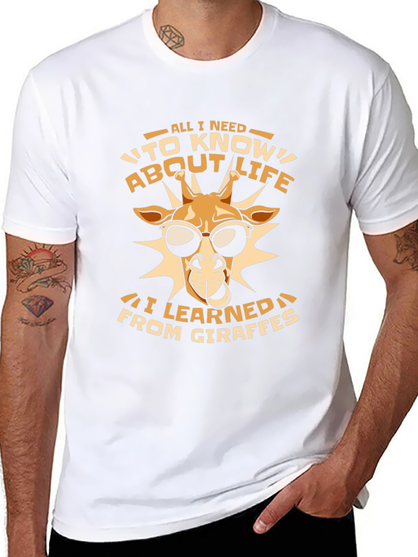 Giraffe Life Lesson Graphic Tee
