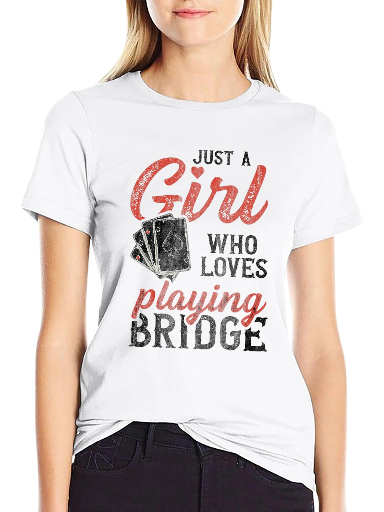 Just A Girl Who Loves Playing Bridge T-Shirt