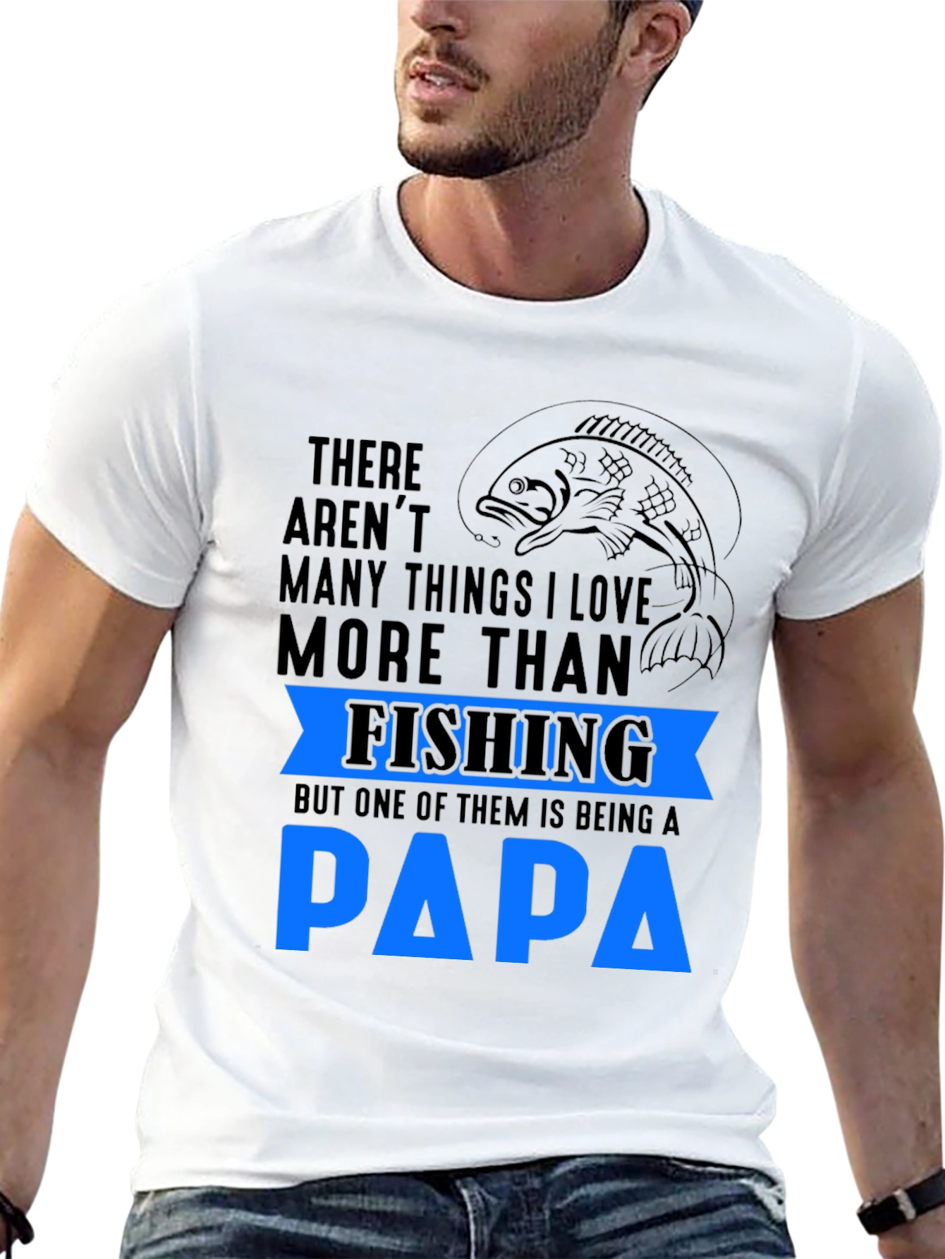 Fishing Papa T-Shirt - Gift for Dad