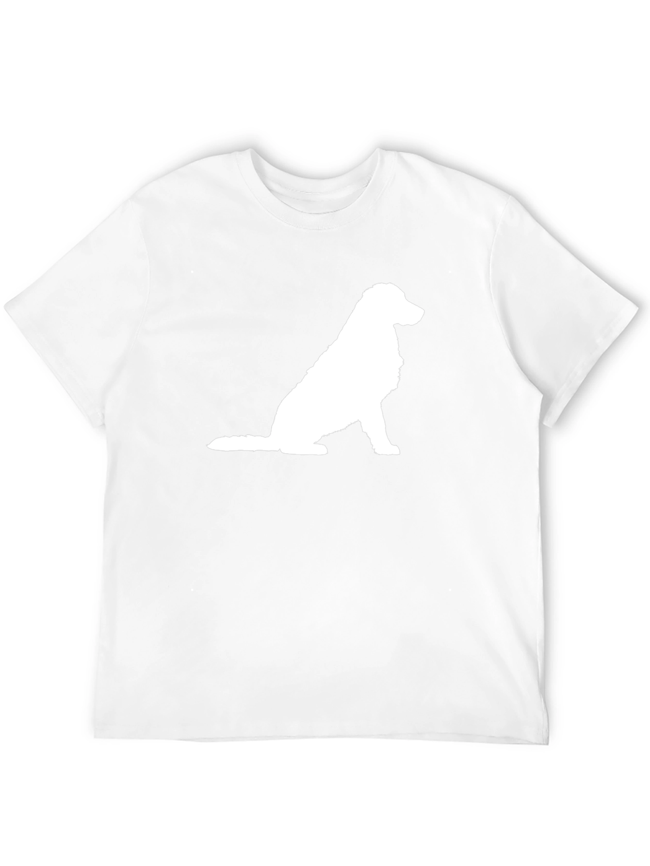 Dog Silhouette Graphic Tee - Casual Comfort