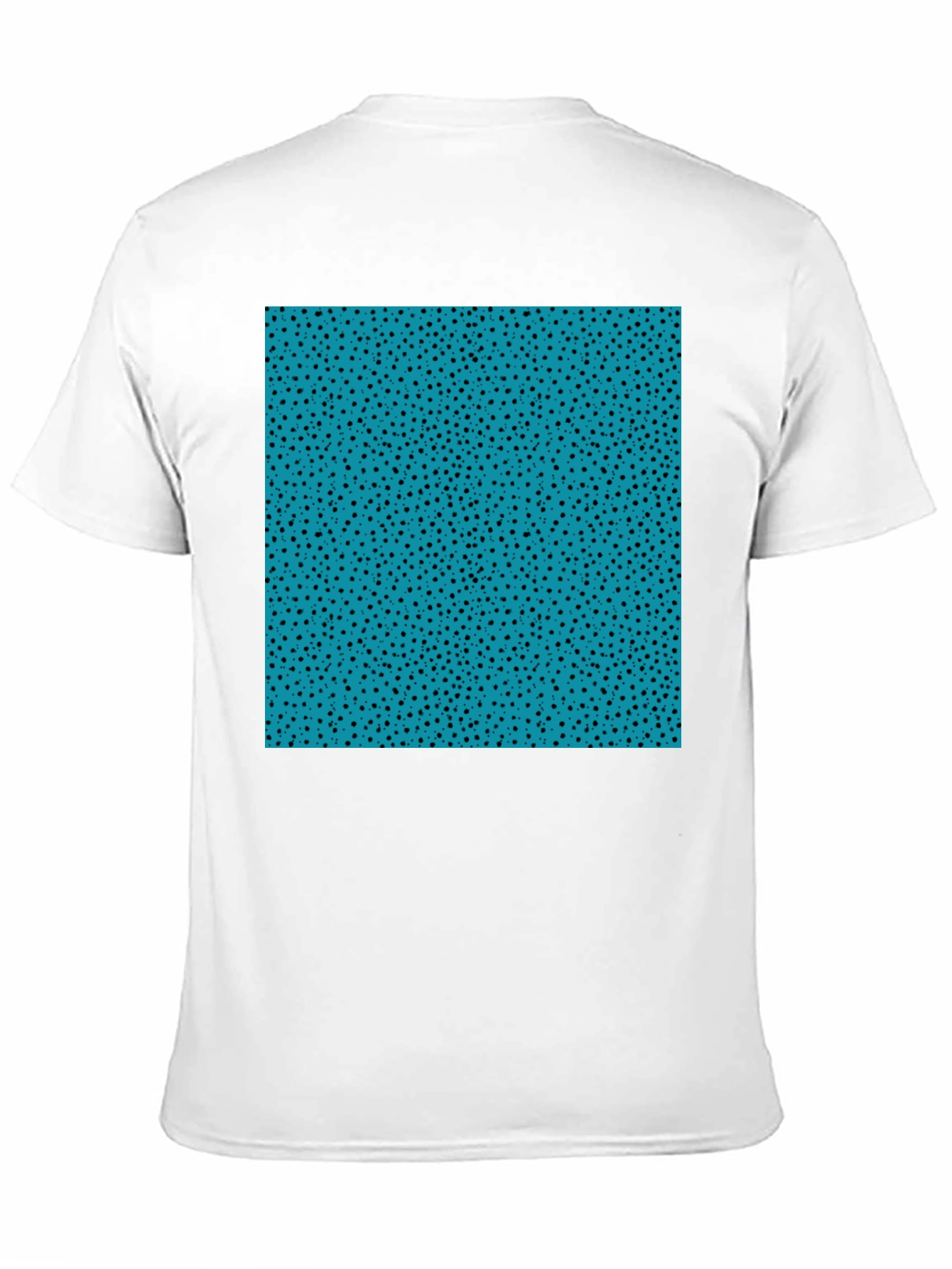 Funky Aqua & Black Speckled Graphic Tee