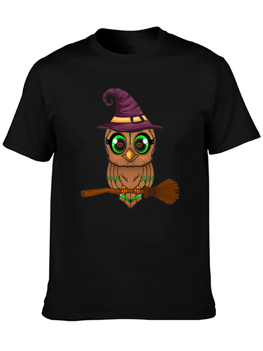 Halloween Owl Witch T-Shirt