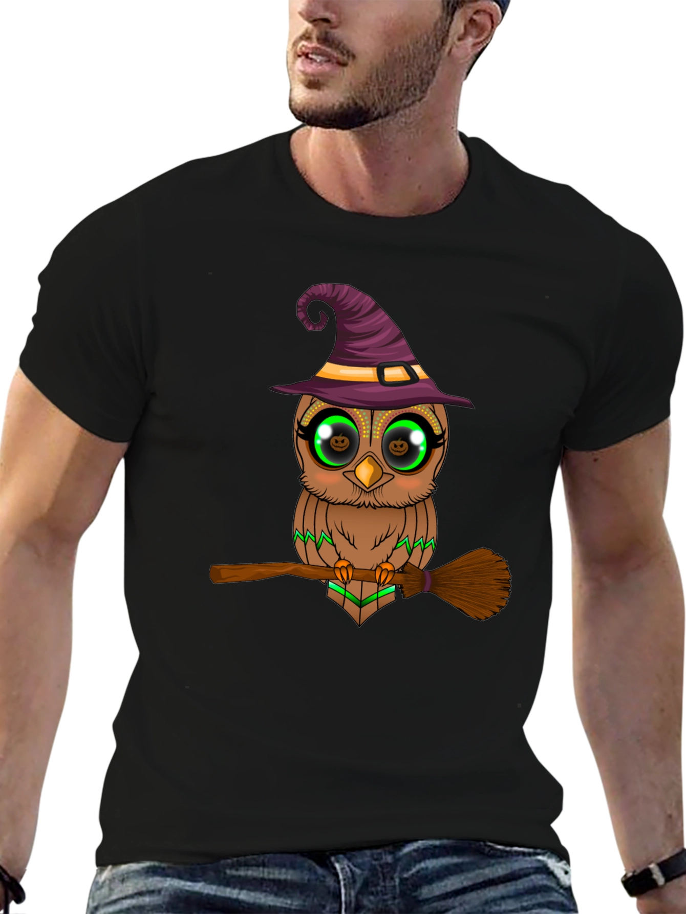 Halloween Owl Witch T-Shirt