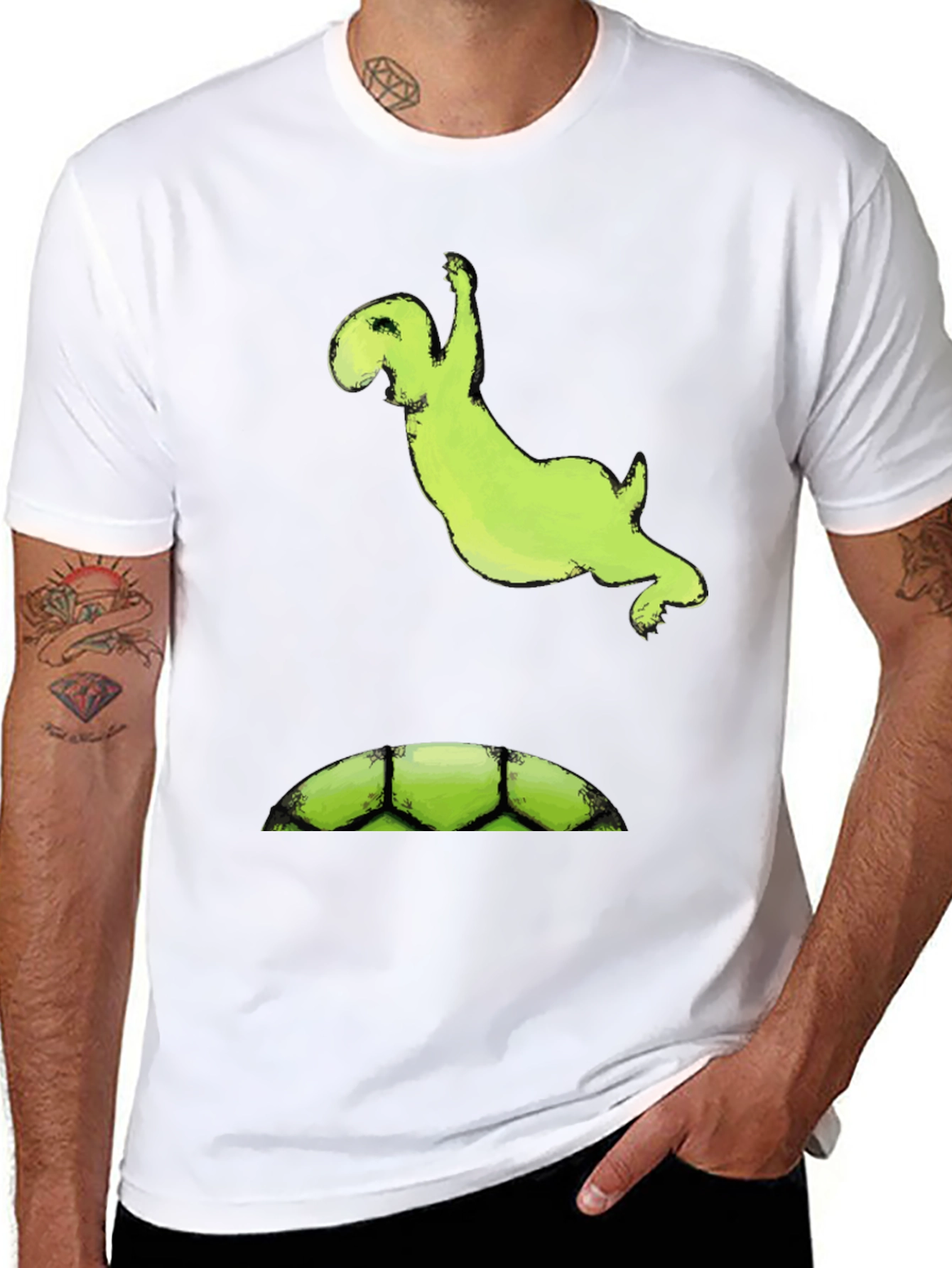 Cartoon Monster T-Shirt - Black