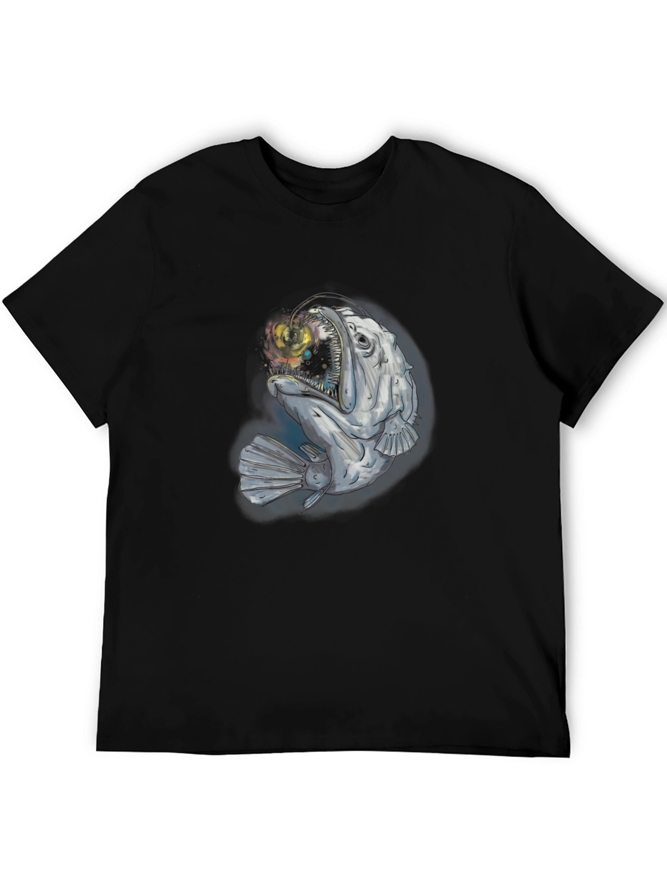 Angler Fish Graphic T-Shirt - Deep Sea Style
