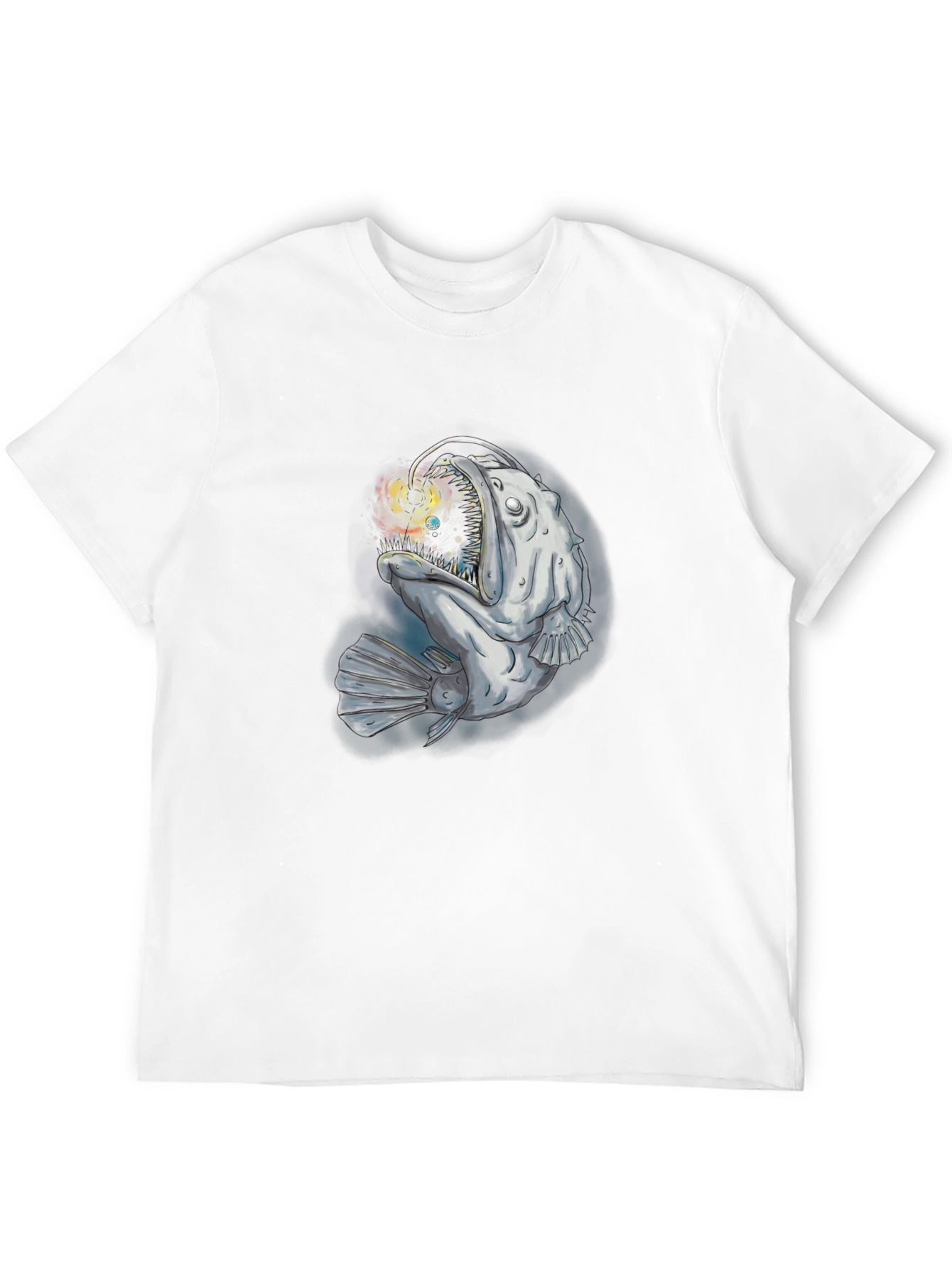 Angler Fish Graphic T-Shirt - Deep Sea Style