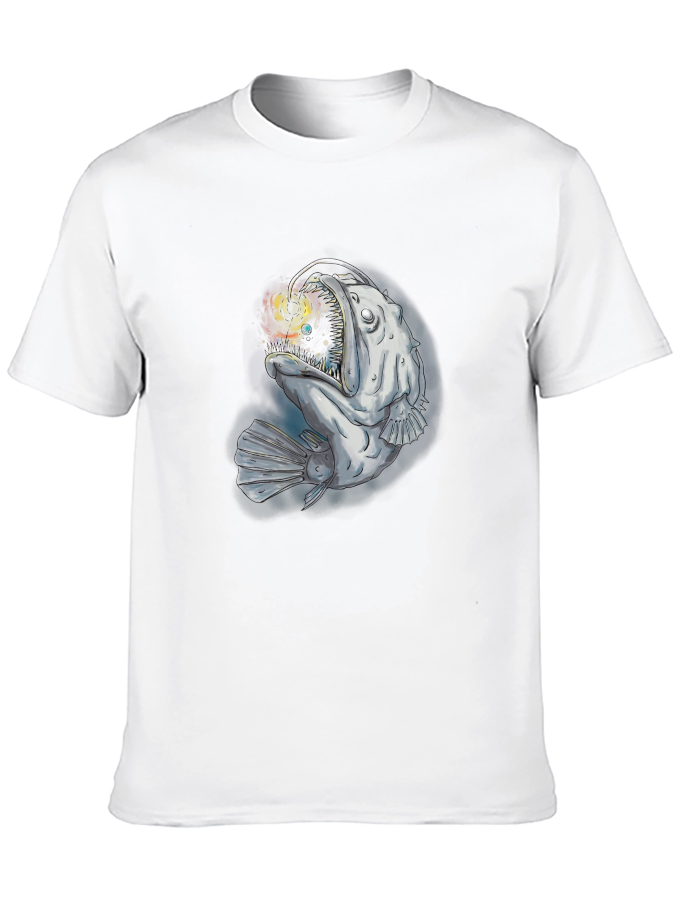 Angler Fish Graphic T-Shirt - Deep Sea Style