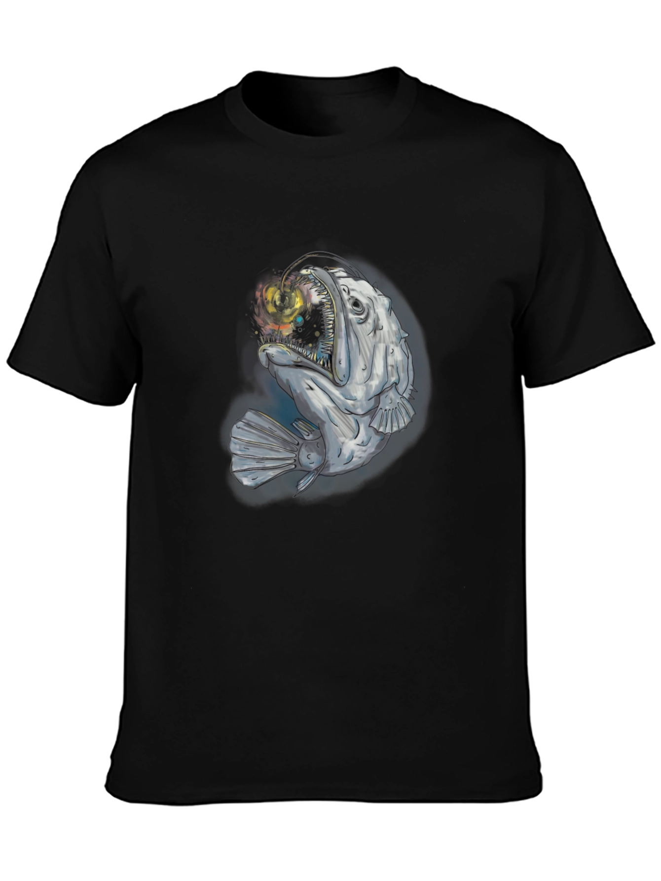 Angler Fish Graphic T-Shirt - Deep Sea Style