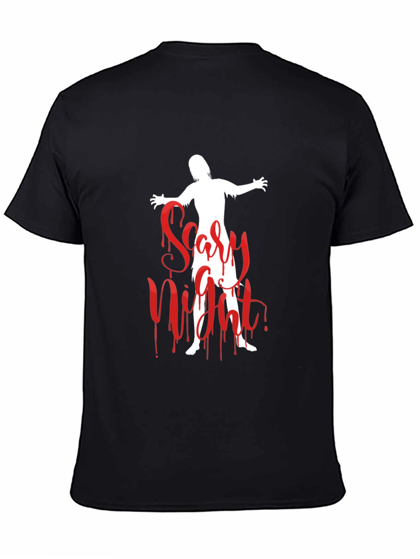 Scary Night Zombie Graphic T-Shirt - Halloween Ready!