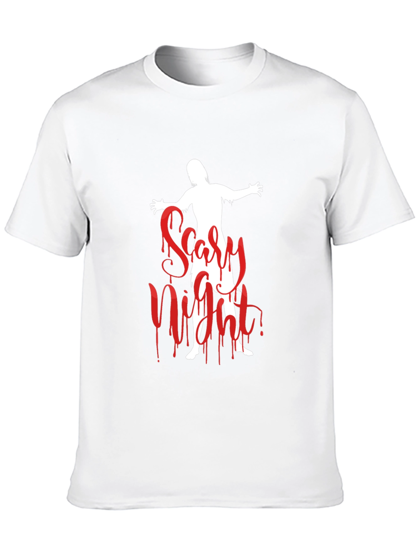 Scary Night Zombie Graphic T-Shirt - Halloween Ready!