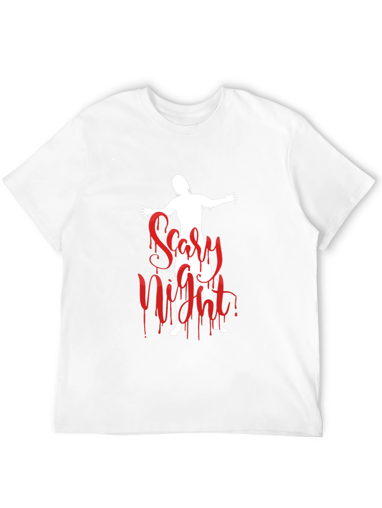 Scary Night Zombie Graphic T-Shirt - Halloween Ready!