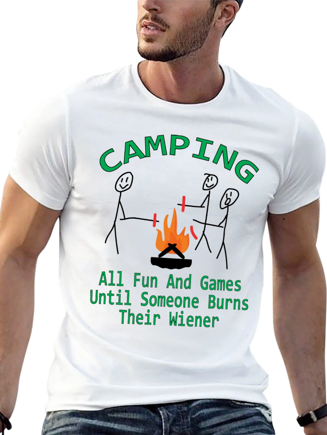 Camping Humor Graphic T-Shirt