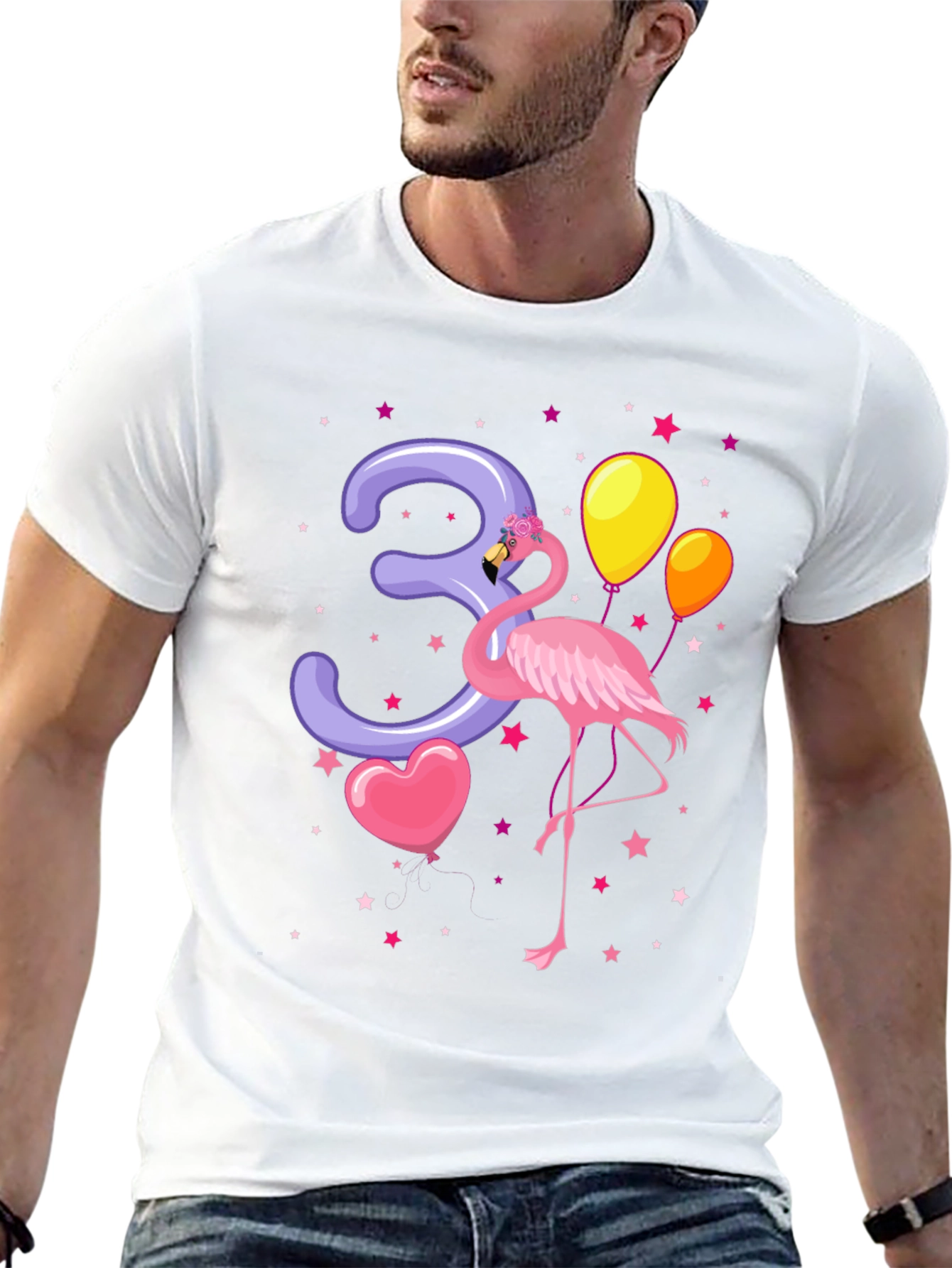 Flamingo Birthday T-Shirt - 3rd Birthday
