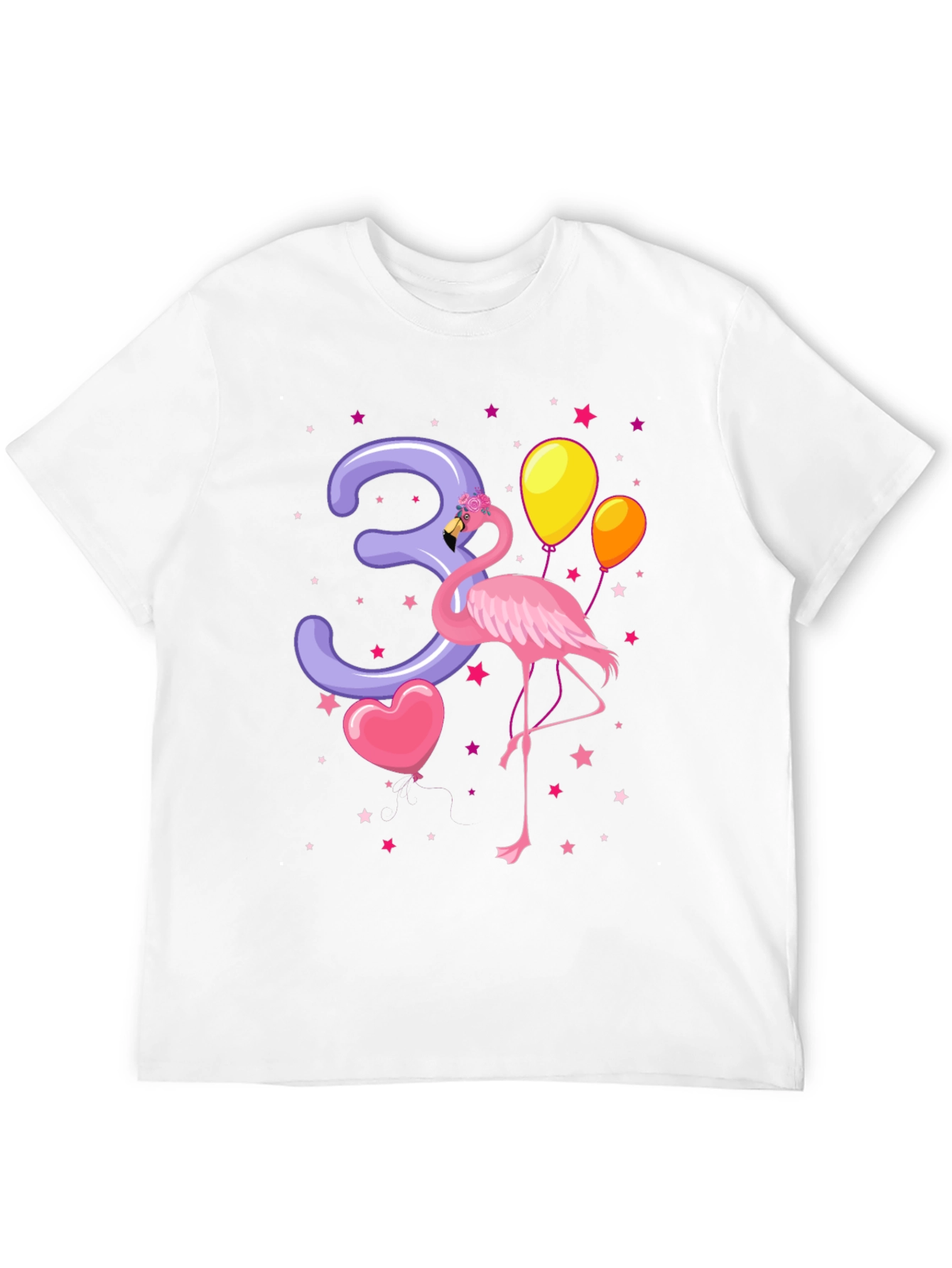Flamingo Birthday T-Shirt - 3rd Birthday