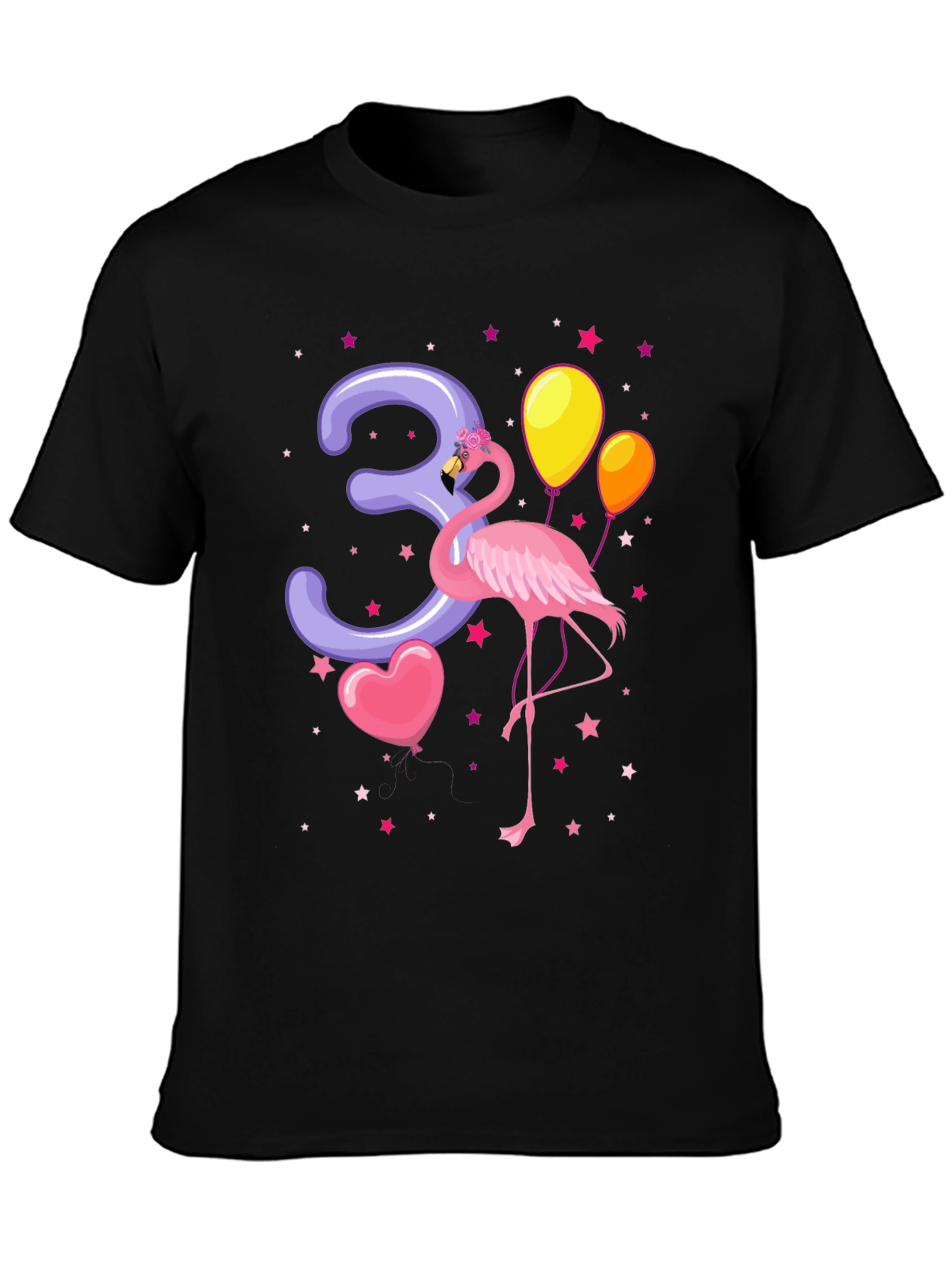 Flamingo Birthday T-Shirt - 3rd Birthday