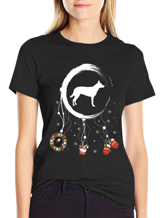 Christmas Dog Dreamcatcher Graphic Tee