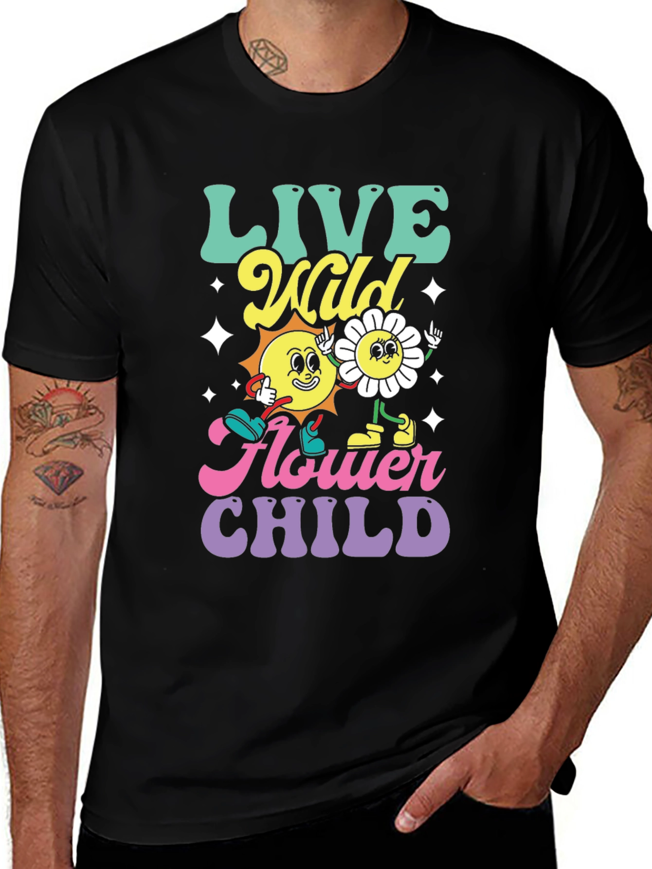 Live Wild Flower Child Graphic Tee