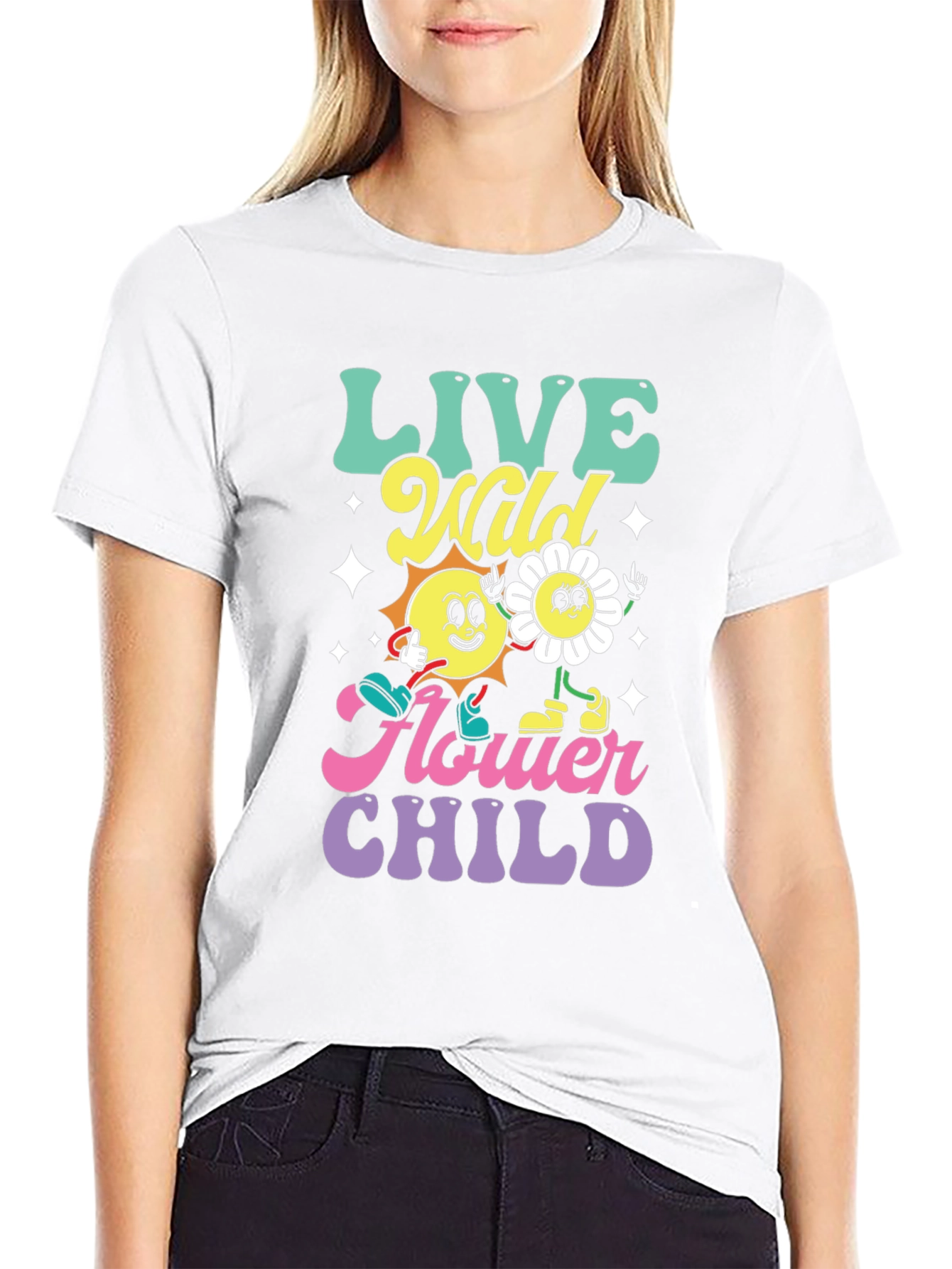 Live Wild Flower Child Graphic Tee
