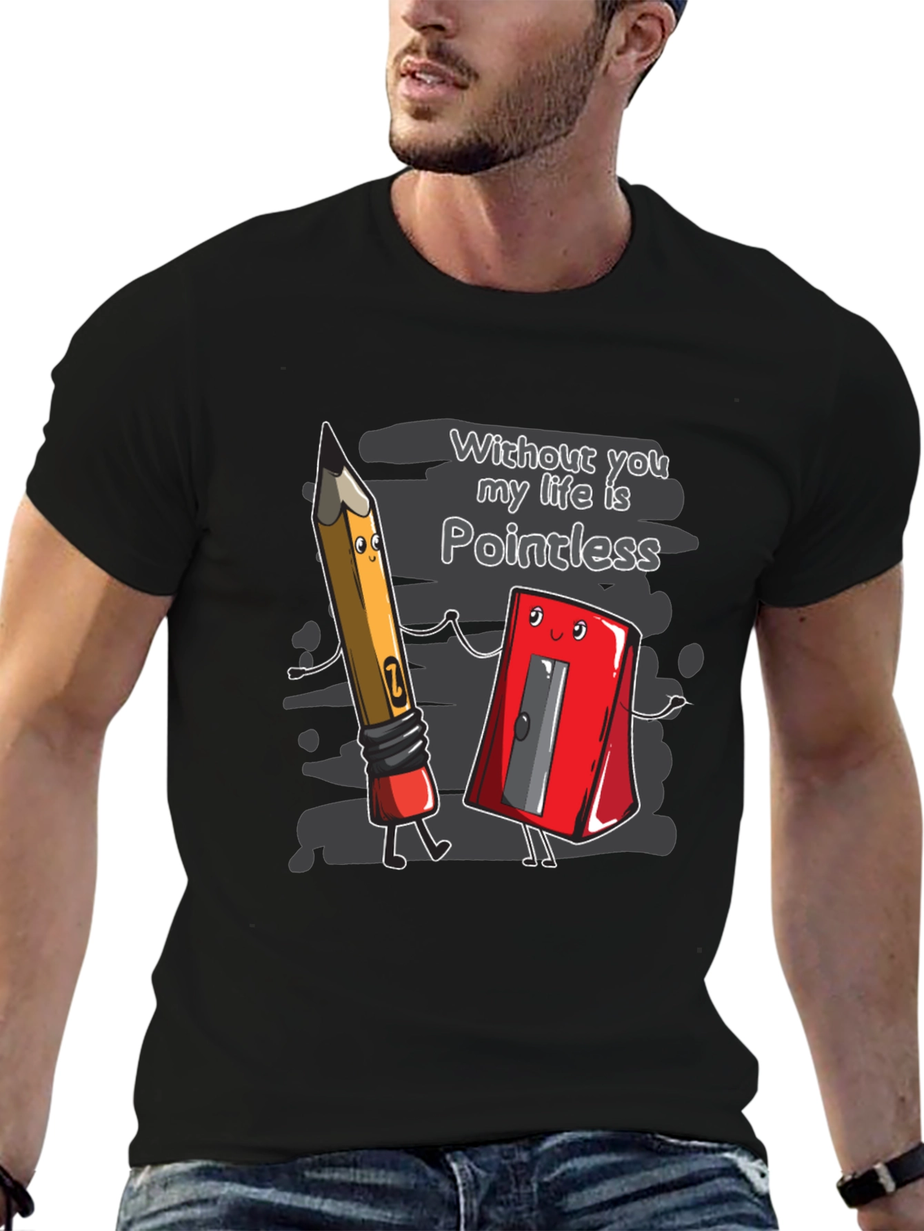 Pointless Love T-Shirt Funny Cartoon Tee